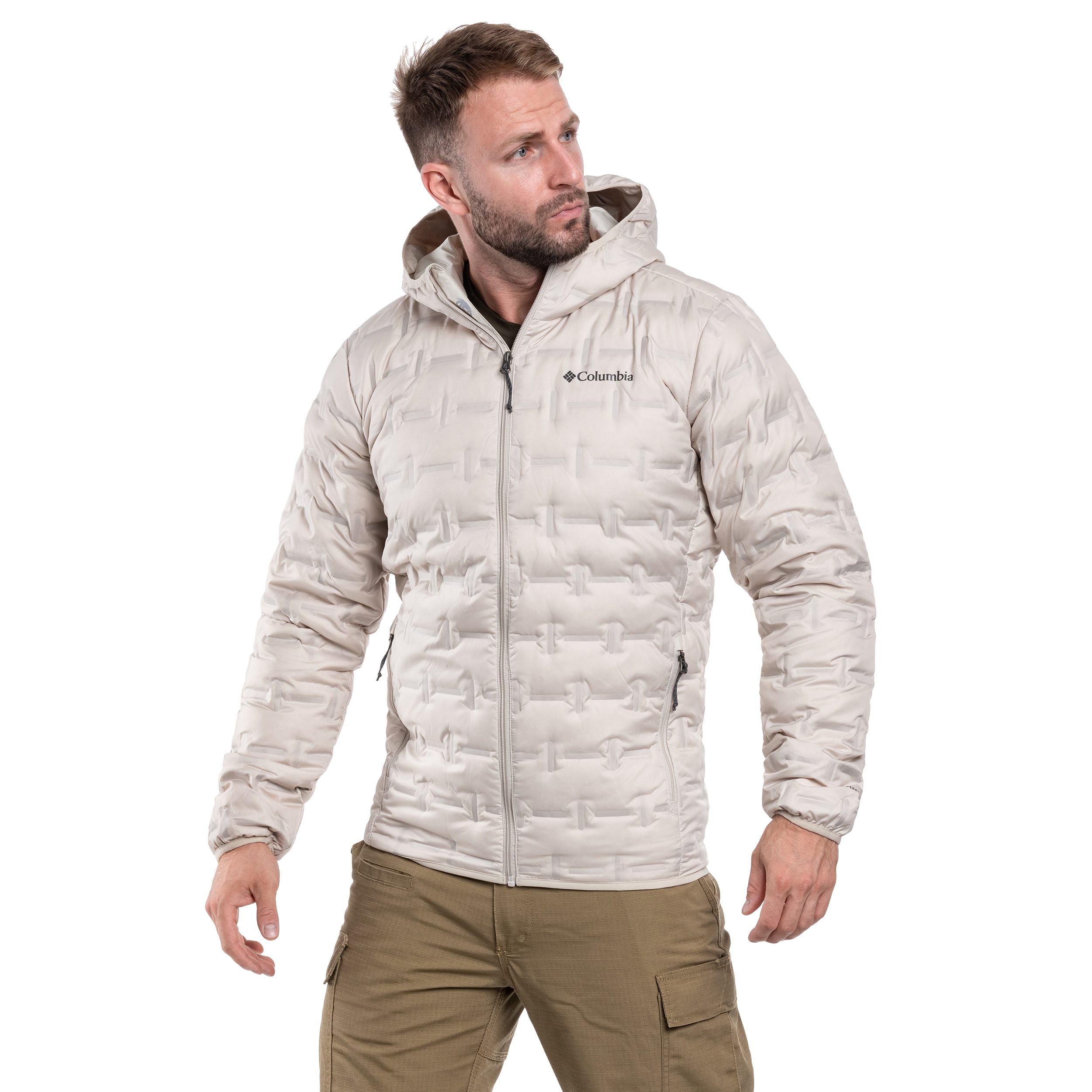 Columbia Delta Ridge II Down Hooded Jacket - Dark Stone