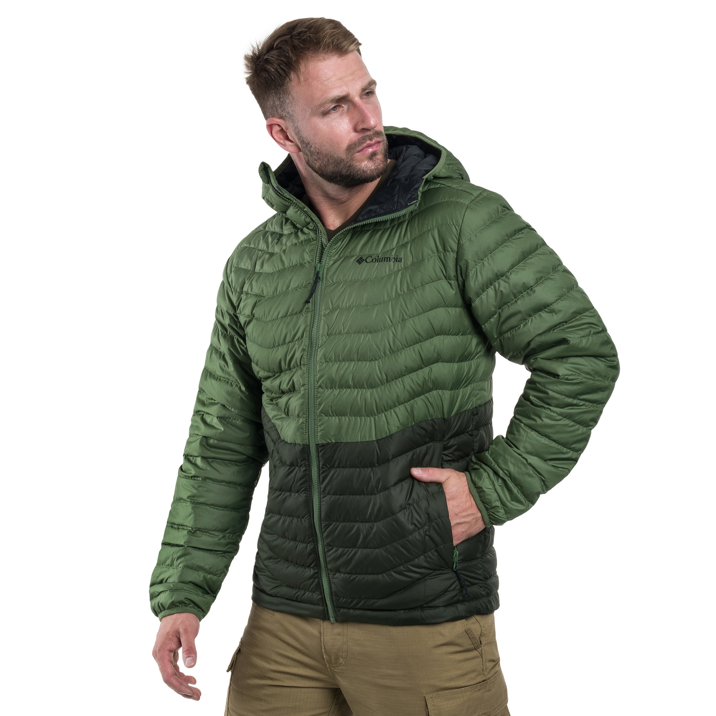 Columbia Westridge Down Hooded Jacket - Greenscape