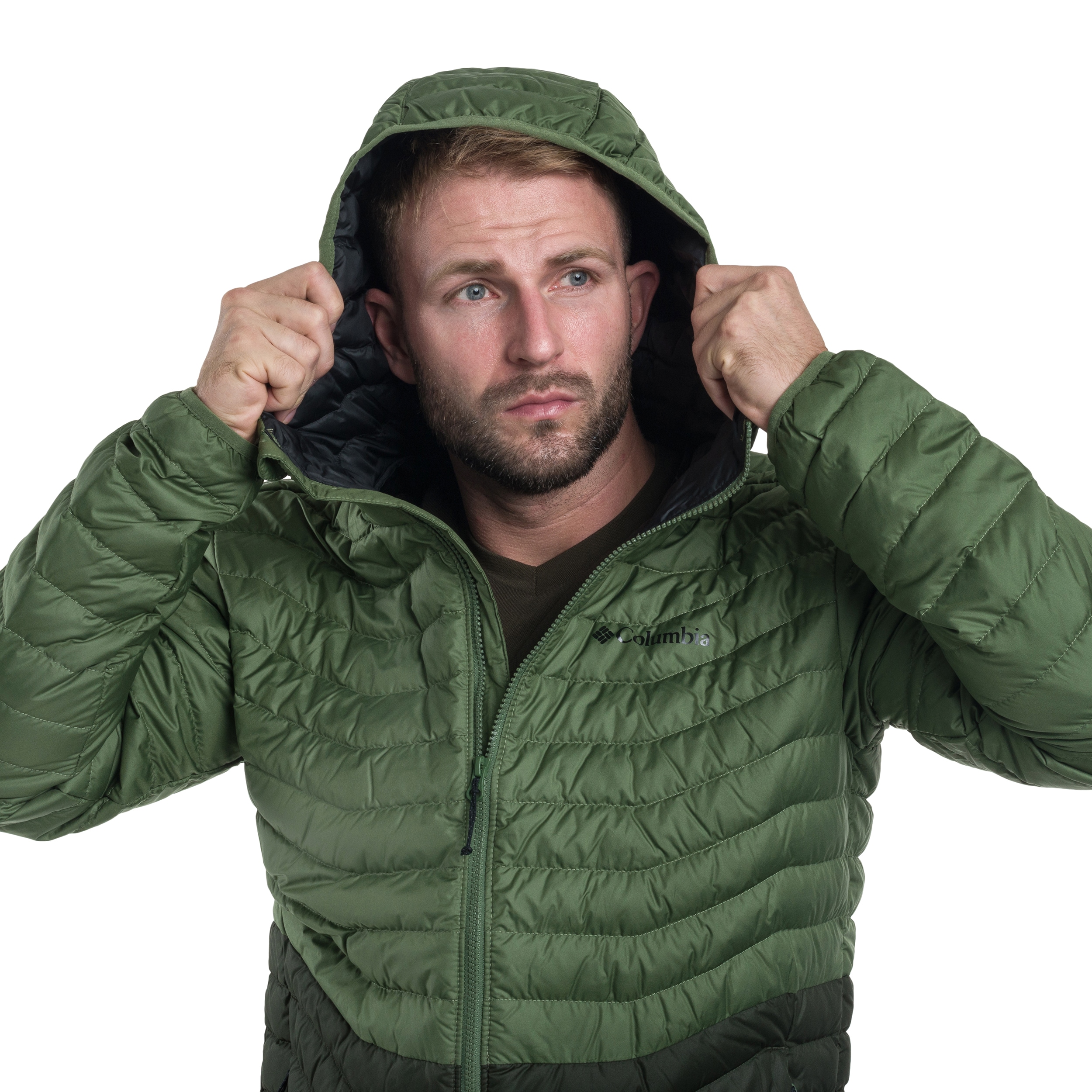 Columbia Westridge Down Hooded Jacket - Greenscape