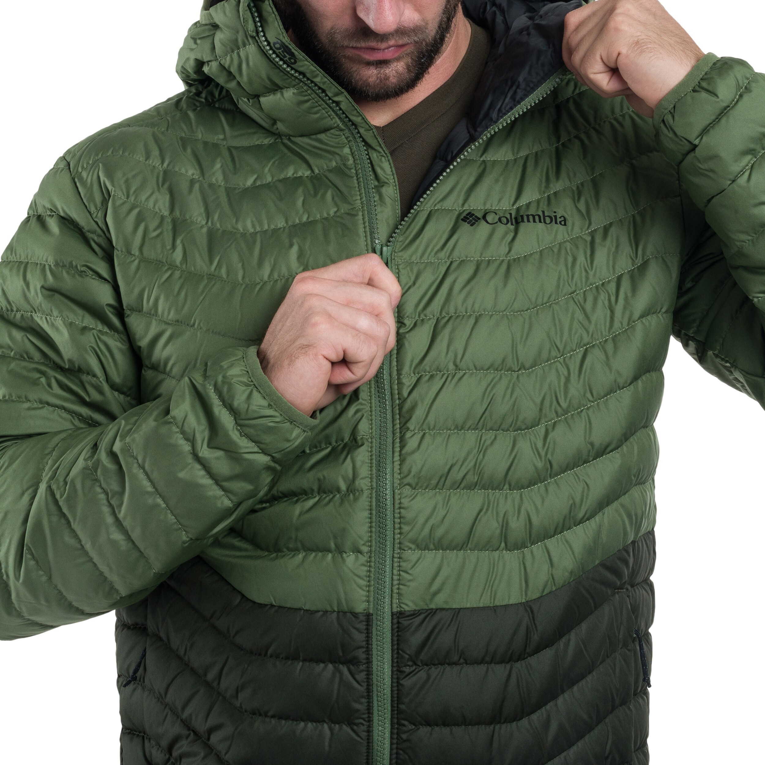 Columbia Westridge Down Hooded Jacket - Greenscape