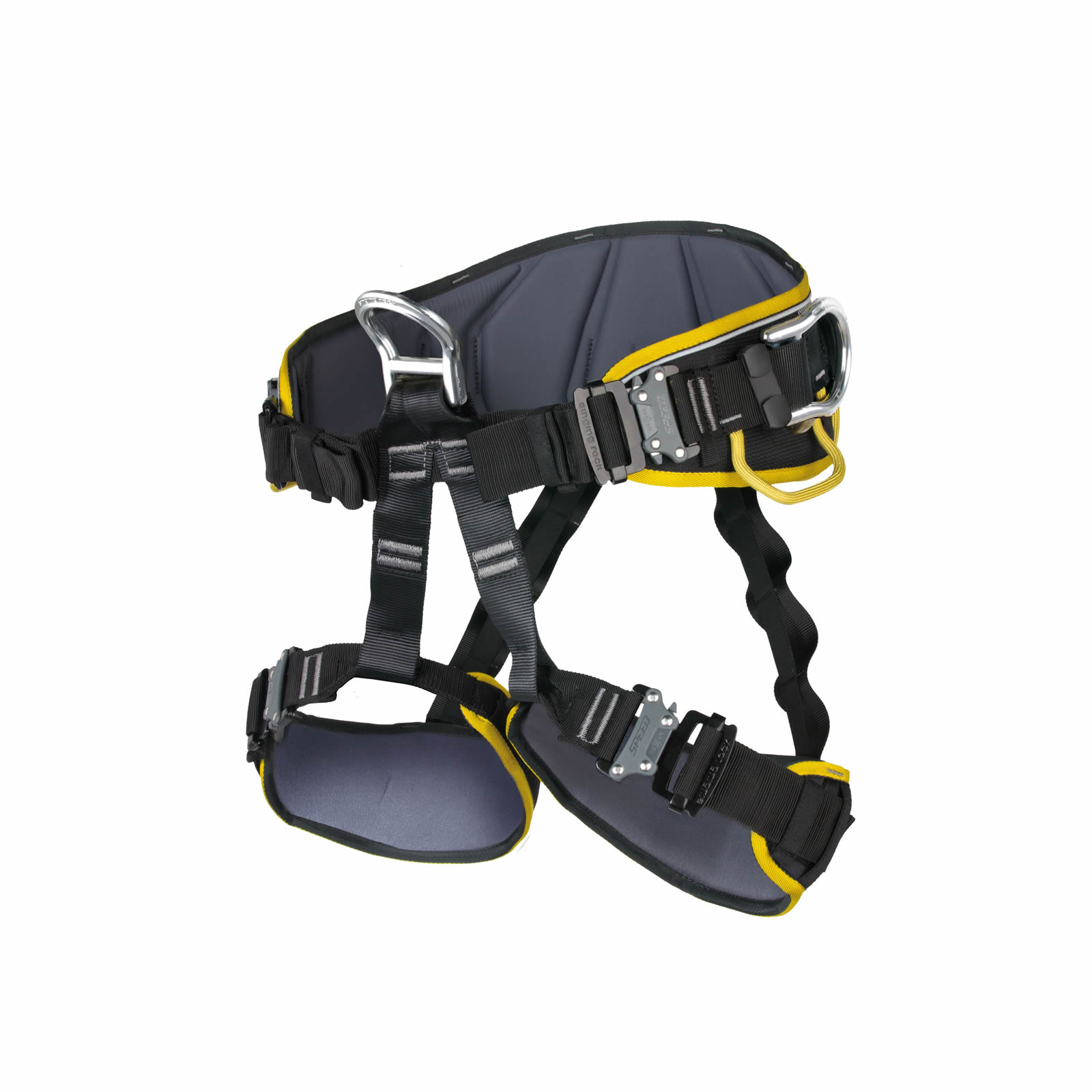 Singing Rock Sit Worker 3D Speed Climbing Harness - Black/Yellow