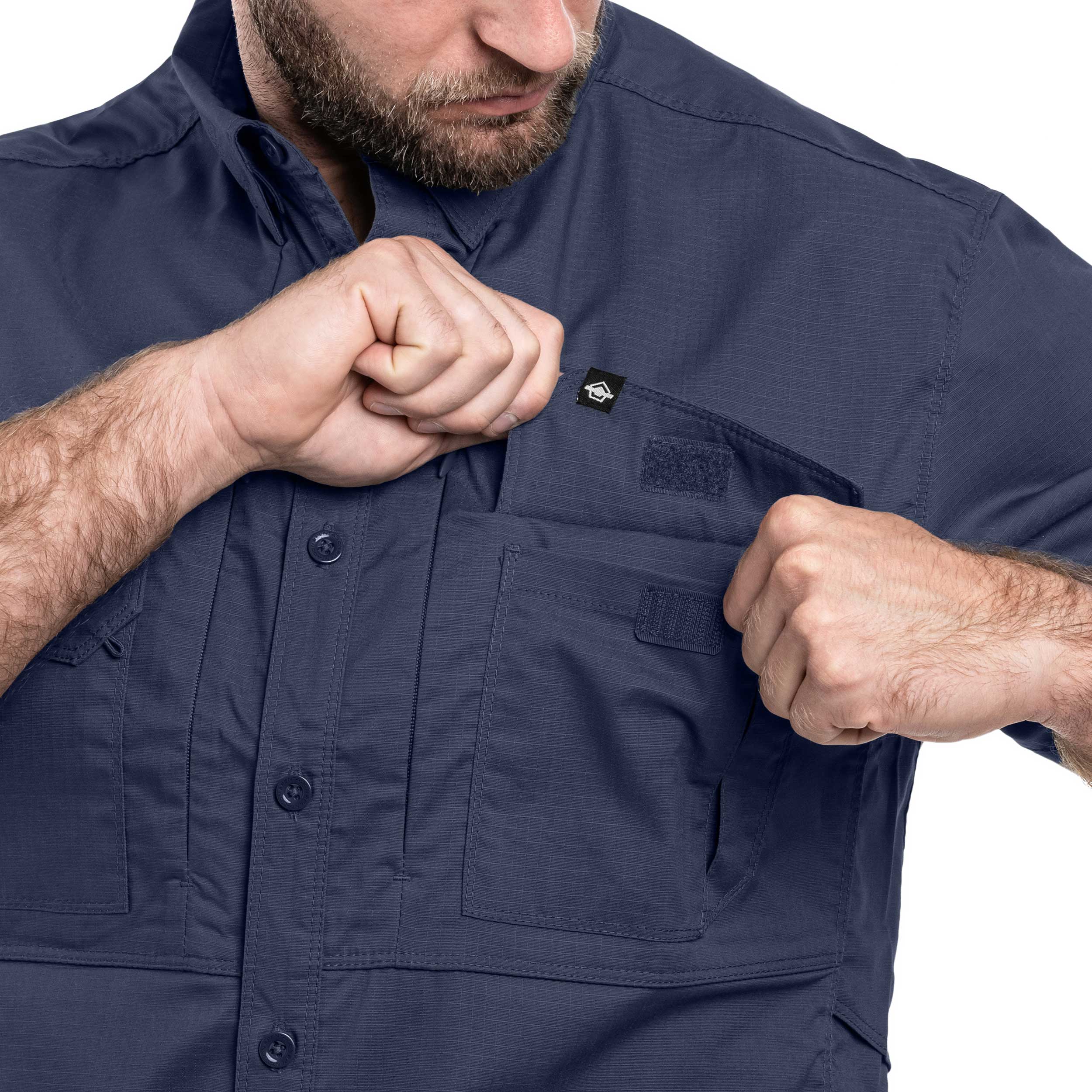 Pentagon Plato Short Sleeve Tactical Shirt - Navy Blue