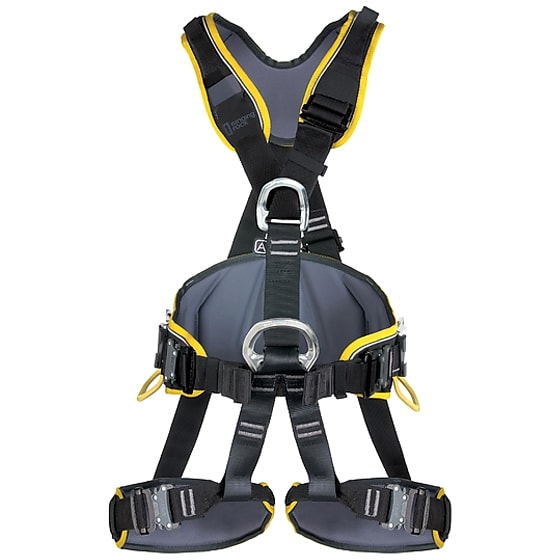 Singing Rock Profi Worker 3D Speed Climbing Harness - Black/Yellow