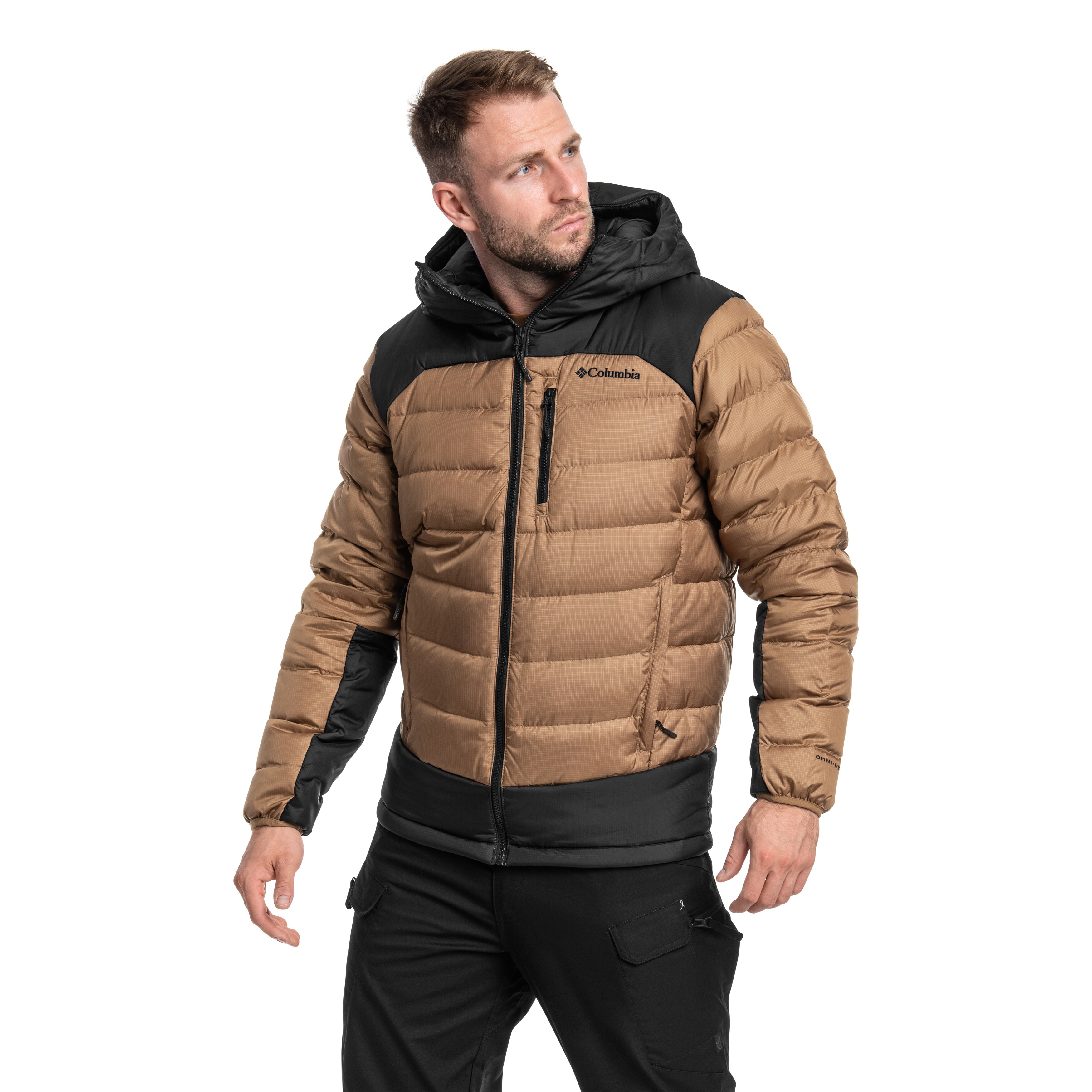 Columbia Autumn Park II Down Hooded Jacket - Delta/Black