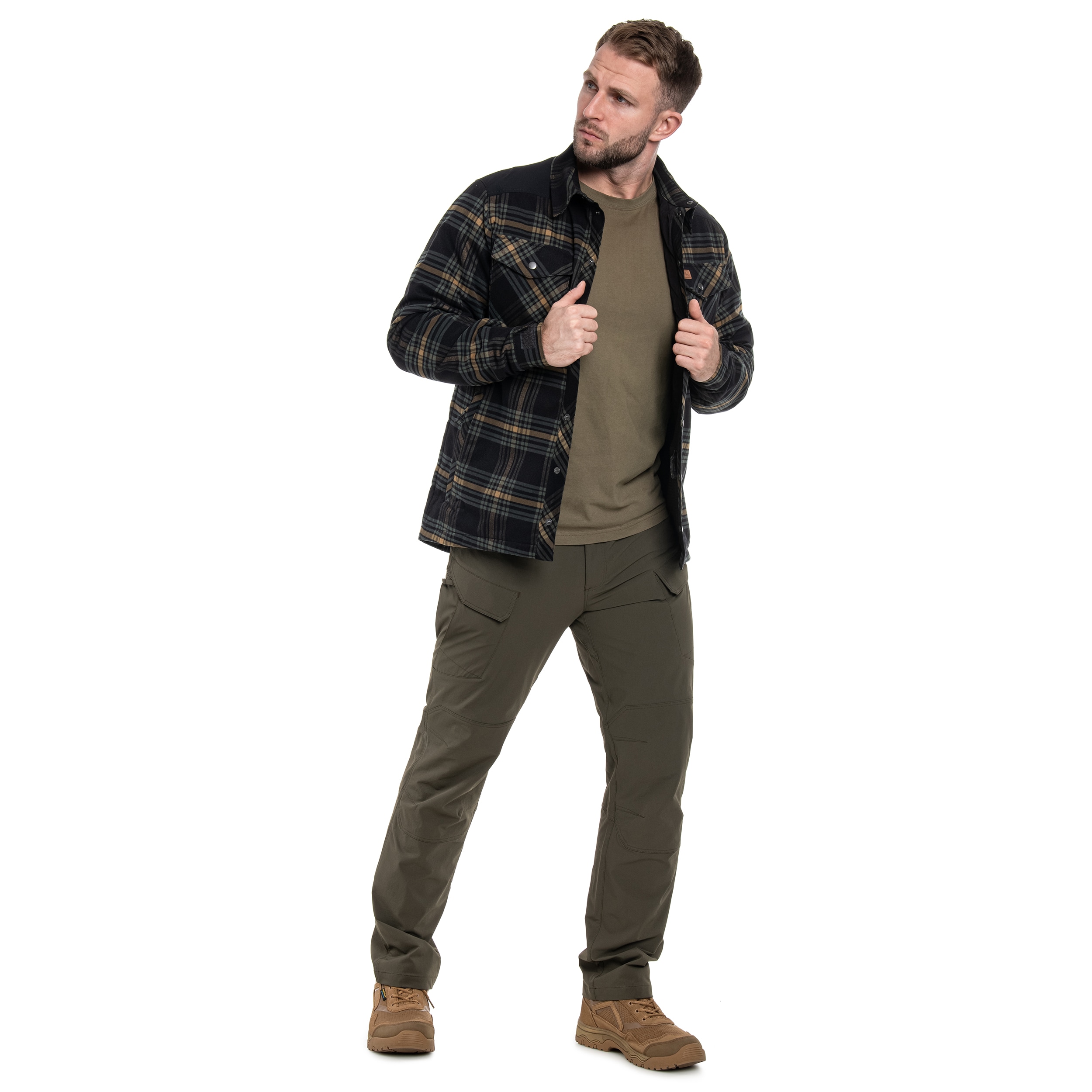 Helikon-Tex Winter Warden Long Sleeve Shirt - Slate Moorland Plaid