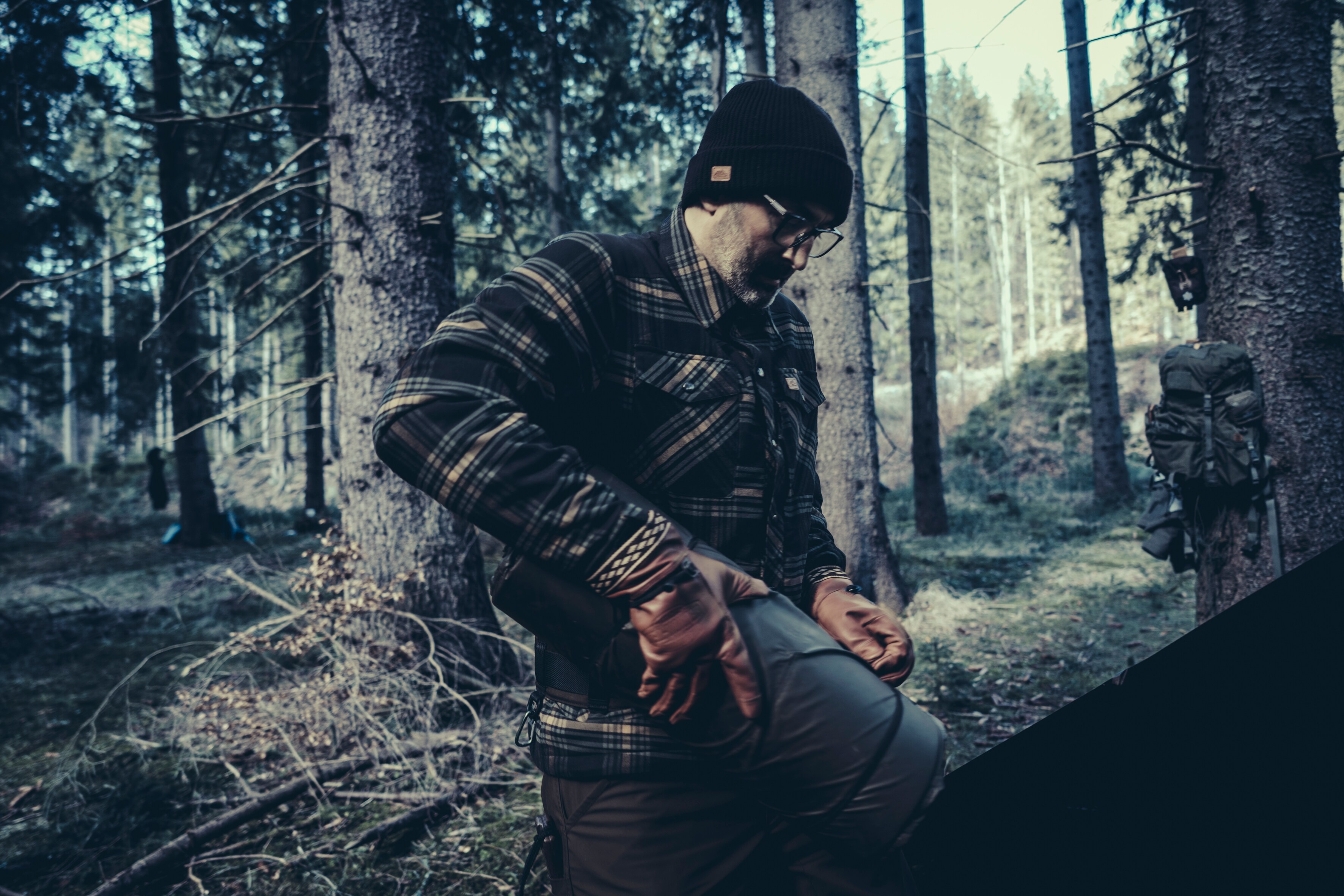 Helikon-Tex Winter Warden Long Sleeve Shirt - Slate Moorland Plaid