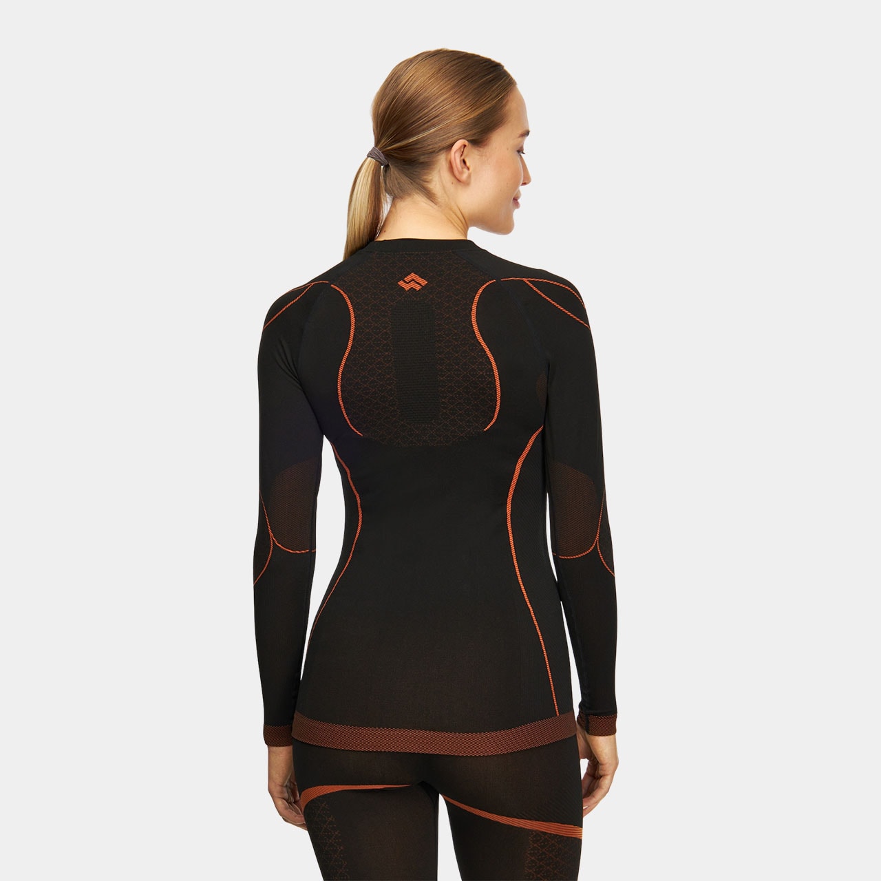 Alpinus Littlehammer Set Women's Thermal Underwear - Black/Orange