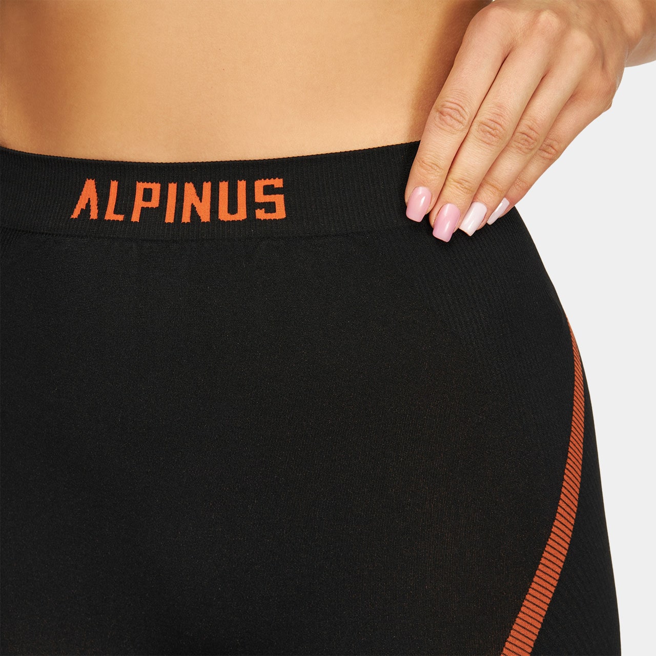 Alpinus Littlehammer Set Women's Thermal Underwear - Black/Orange