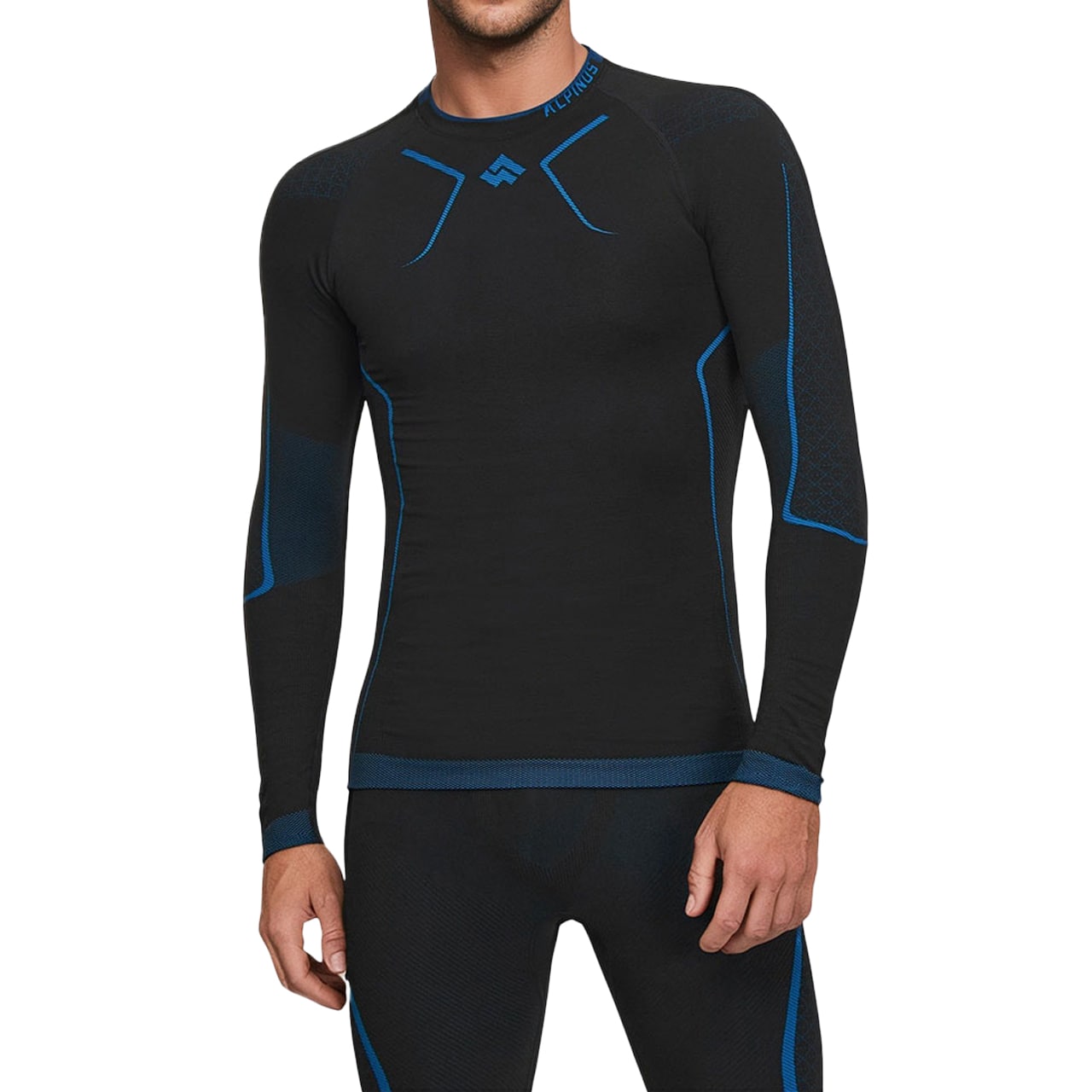 Alpinus Littlehammer Set Thermoactive Underwear - Black/Blue