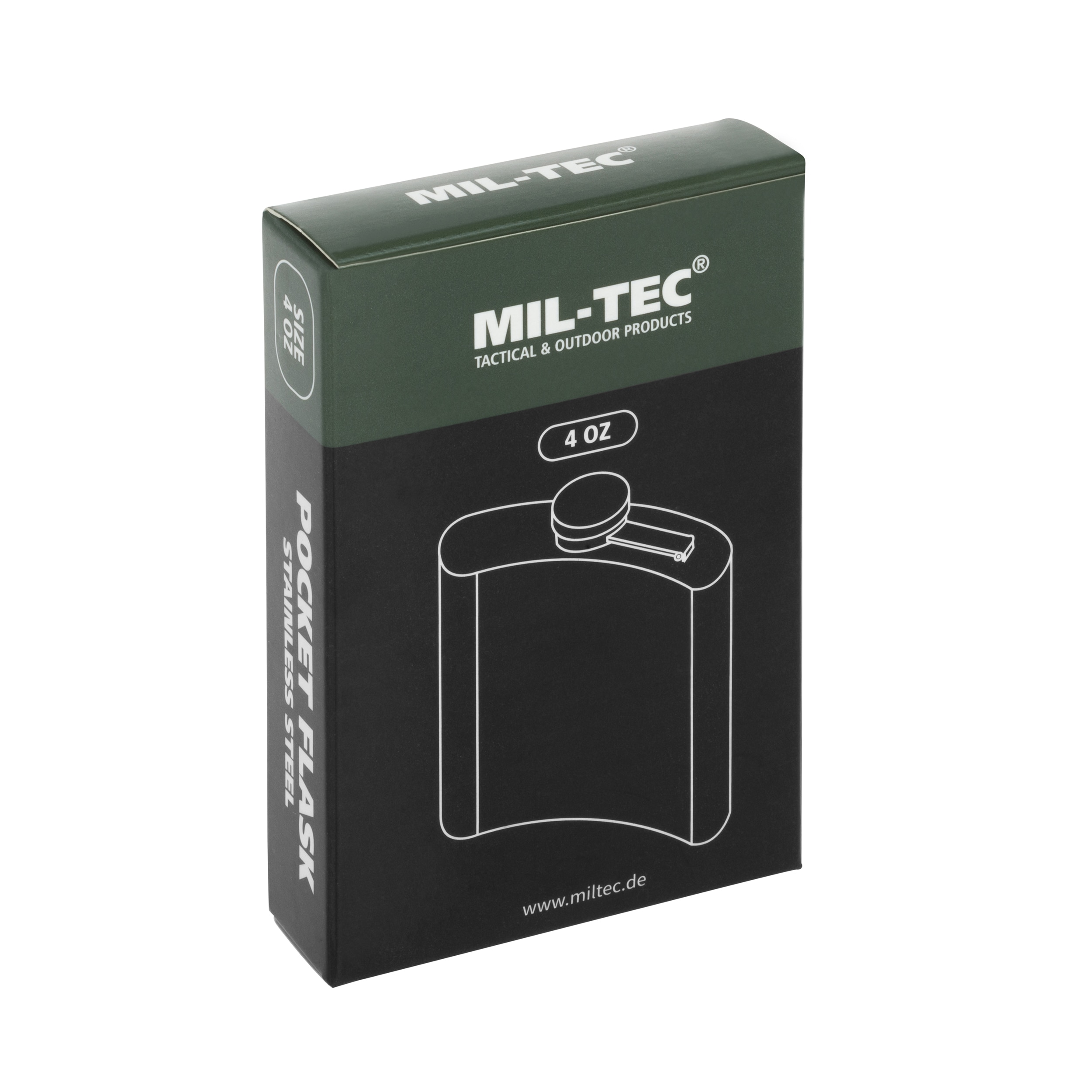 Mil-Tec Hip Flask 110 ml - Silver