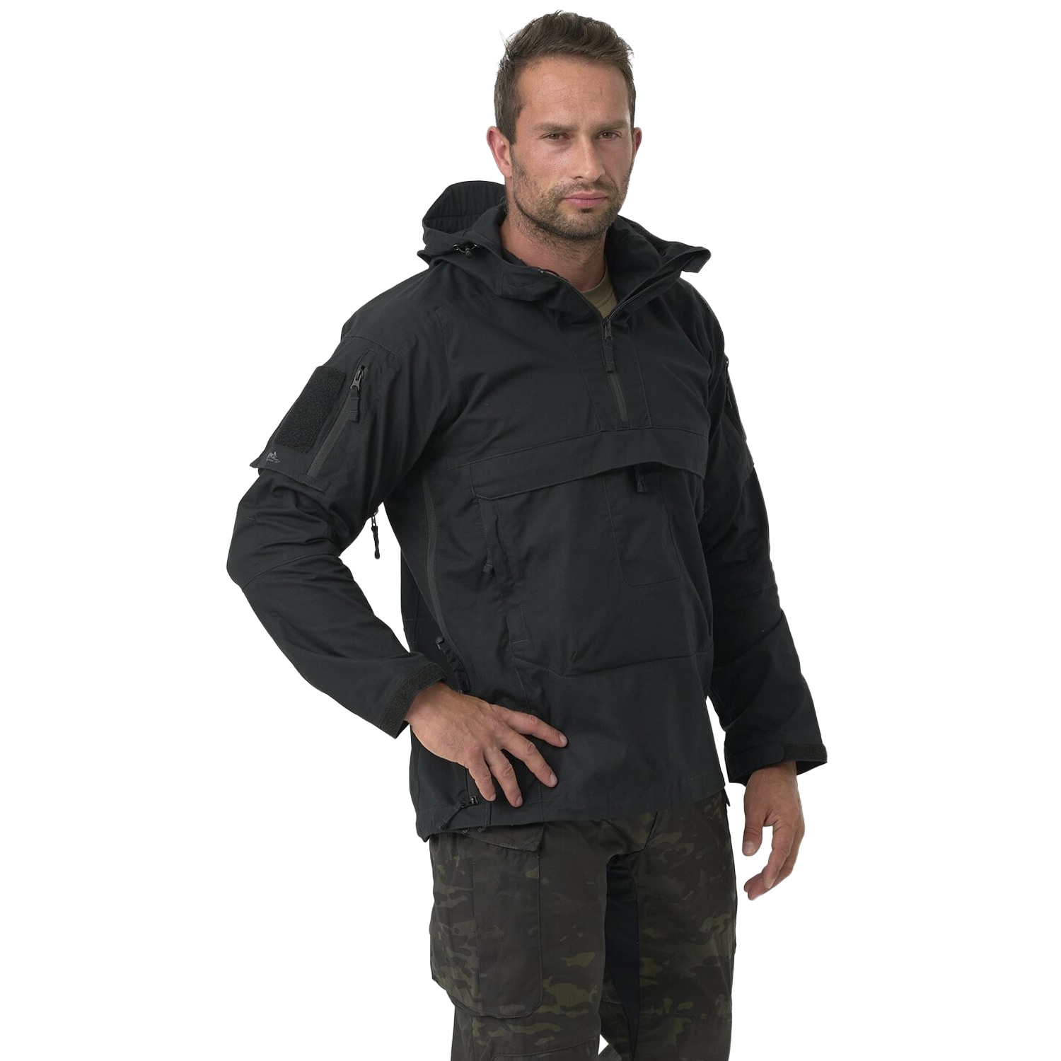 Helikon-Tex Anorak Tracer PolyCotton Stretch Rip-Stop Jacket - Black