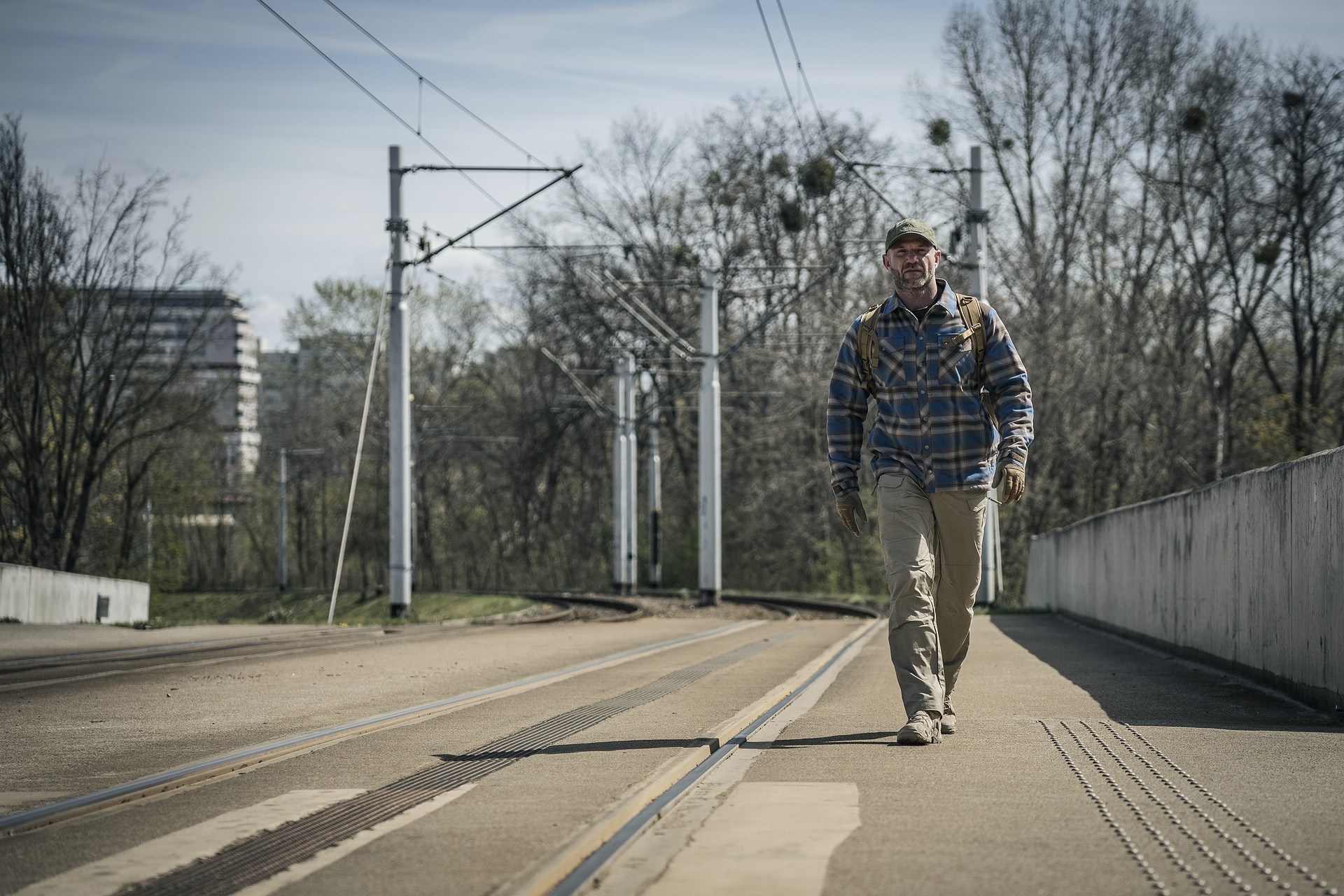 Helikon Winter Warden Long Sleeve Shirt - Forest Blue Plaid
