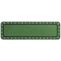 Tigerwood Leather Patch - 100 x 30 mm with customization option - Green