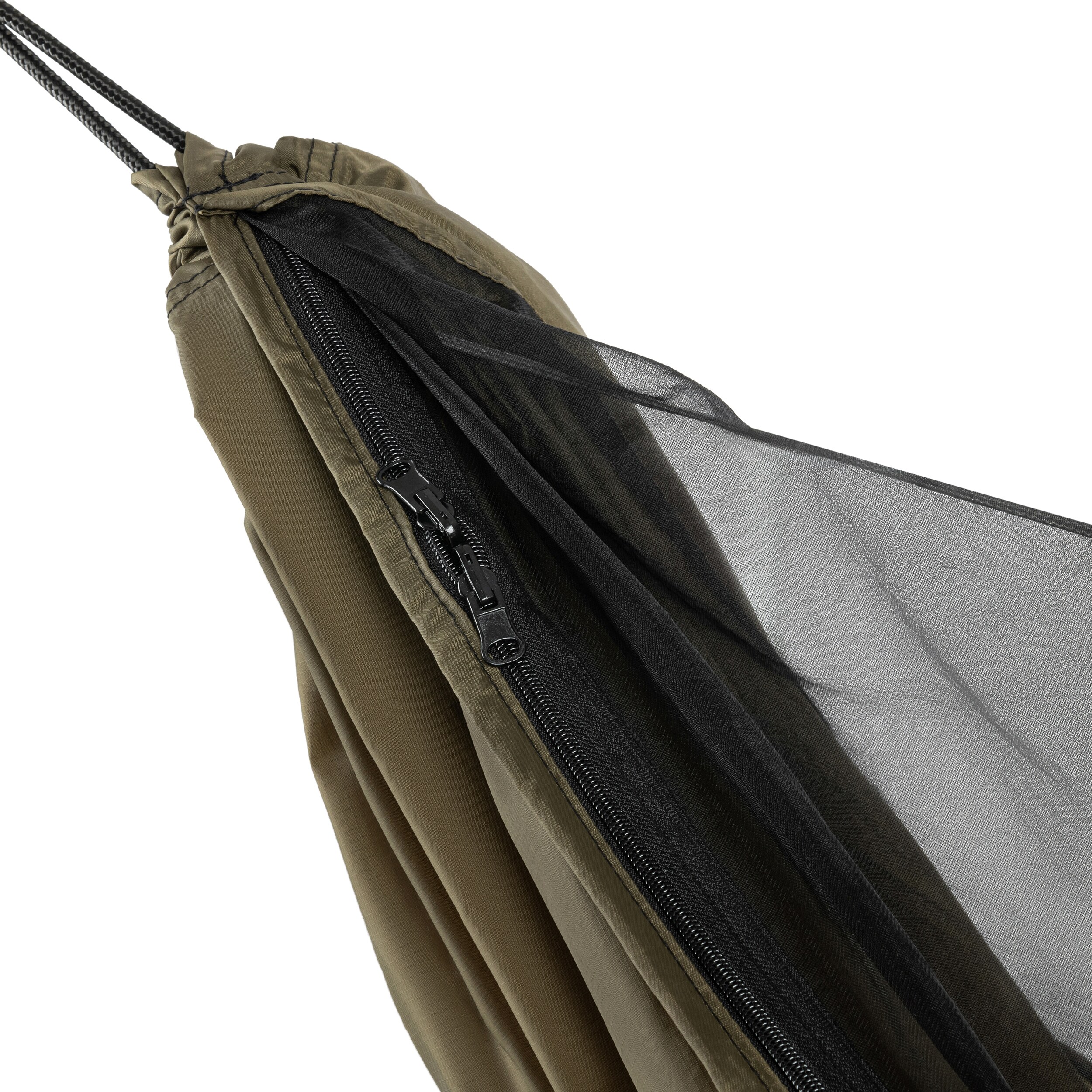 TigerWood Dragonfly V2 Khaki ultralight hammock - with mosquito net