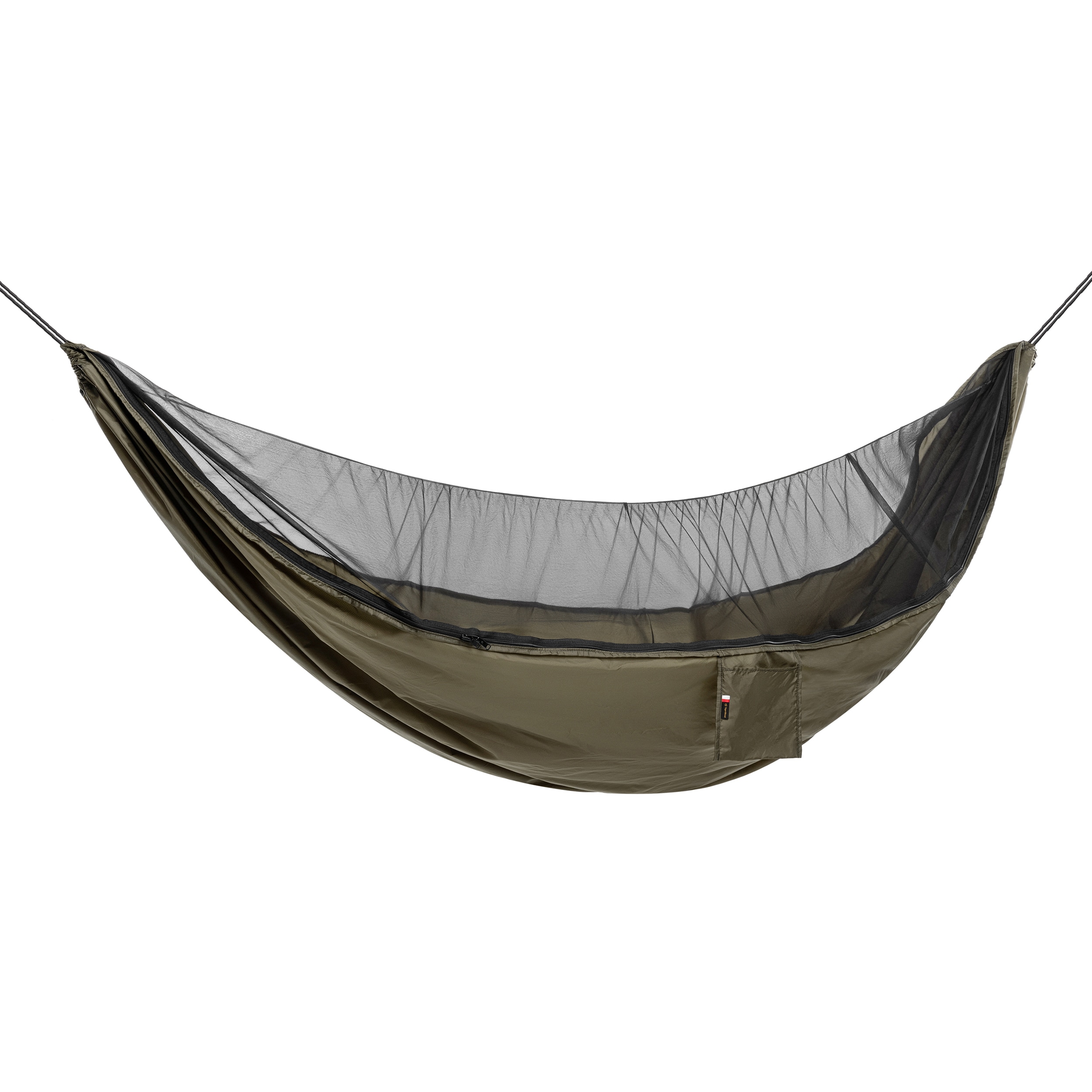 TigerWood Dragonfly V2 Khaki ultralight hammock - with mosquito net