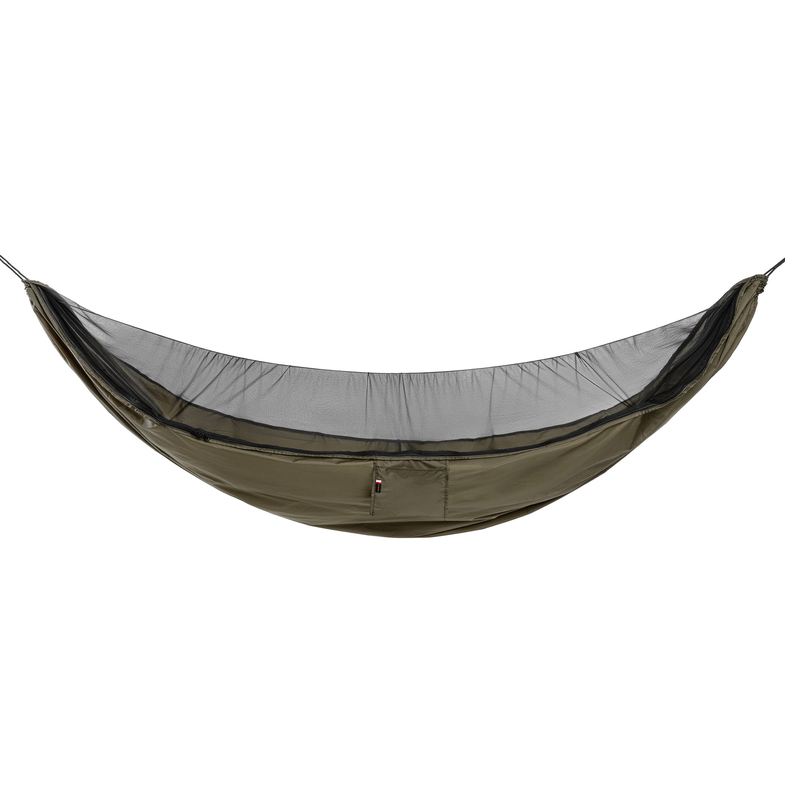 TigerWood Dragonfly V2 Long Khaki ultralight hammock - with mosquito net