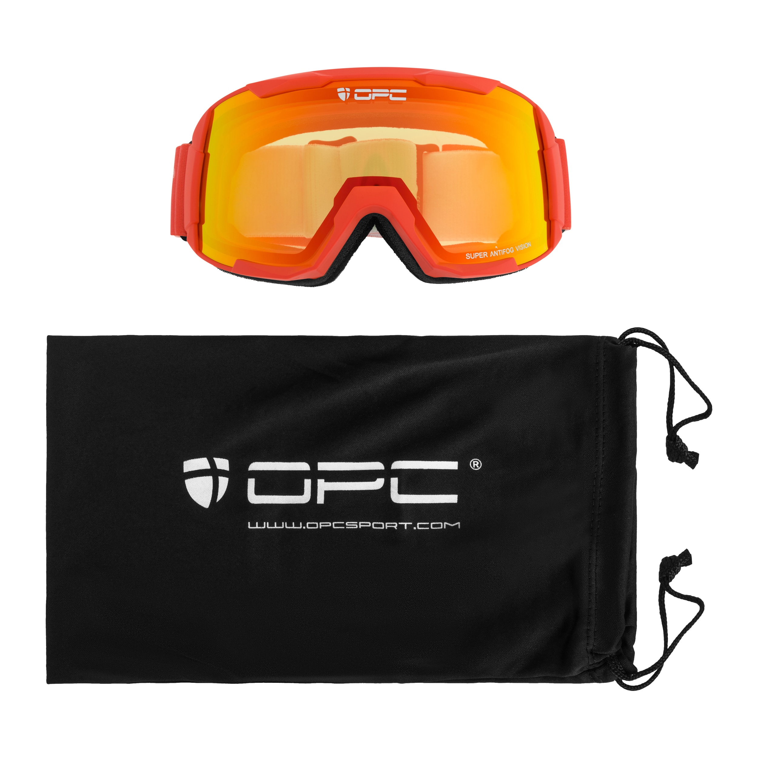 OPC Performance Kids Mammoth Matt Goggles Red/Red REVO