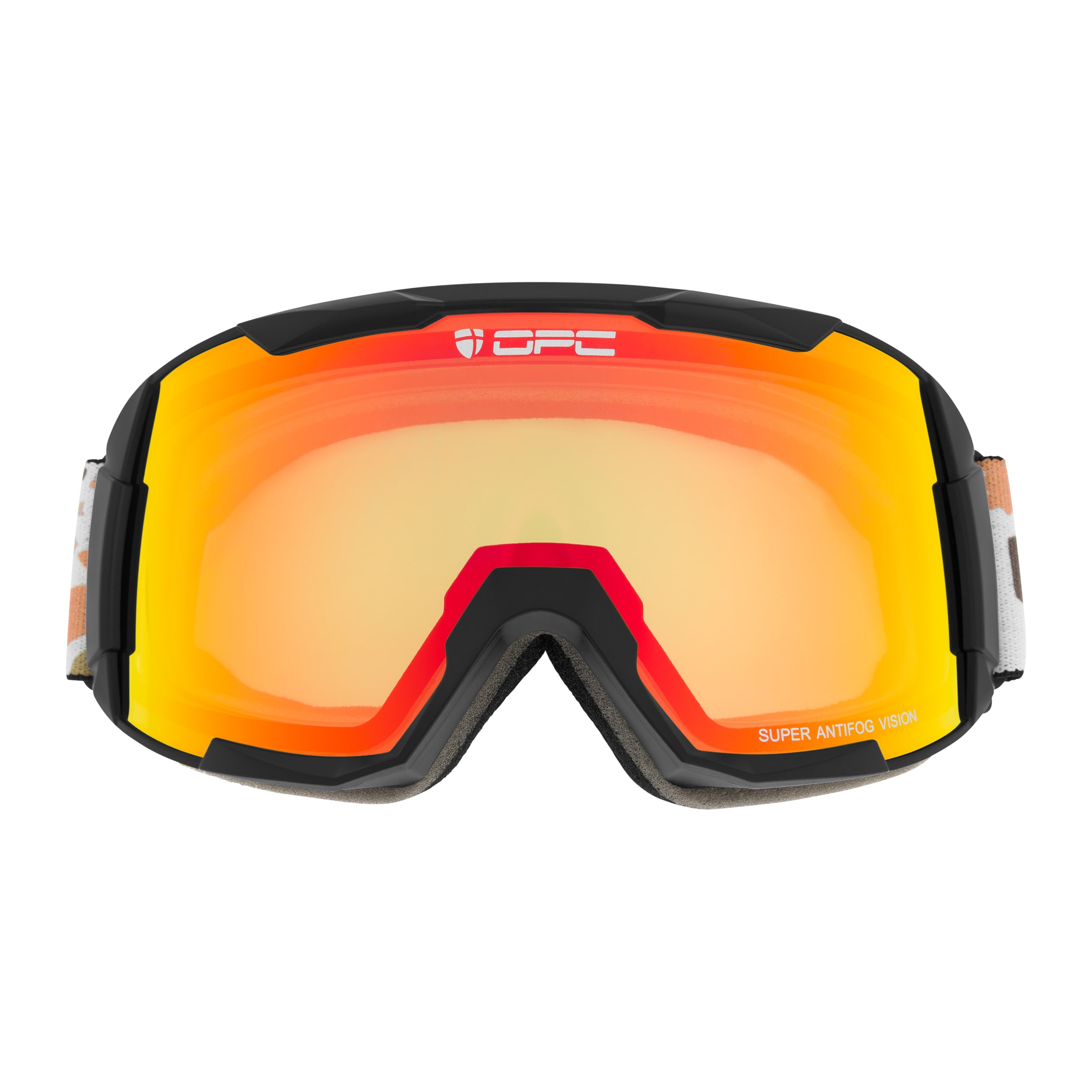 OPC Mammoth Matt Black Goggles Camo/Red REVO