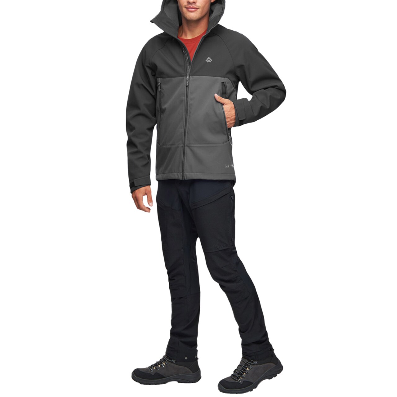 Alpinus Softshell Pelat Jacket - Black