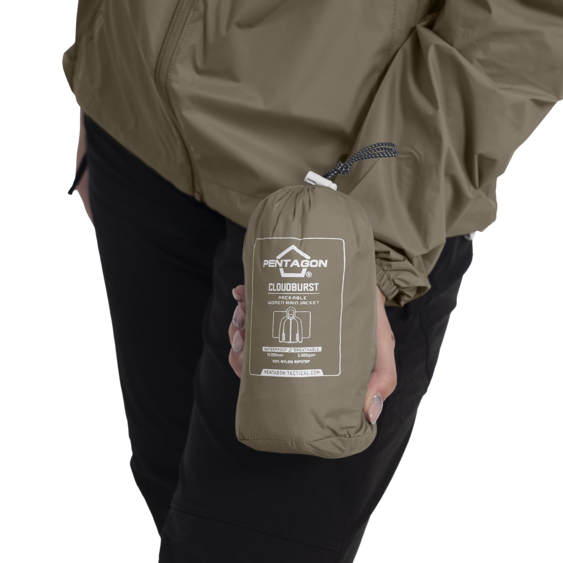 Pentagon Cloudburst Women's Rain Jacket - RAL 7013