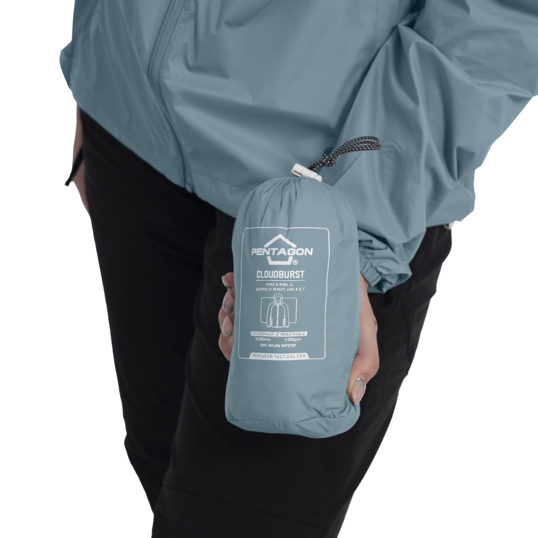 Pentagon Cloudburst Women's Rain Jacket - Mint