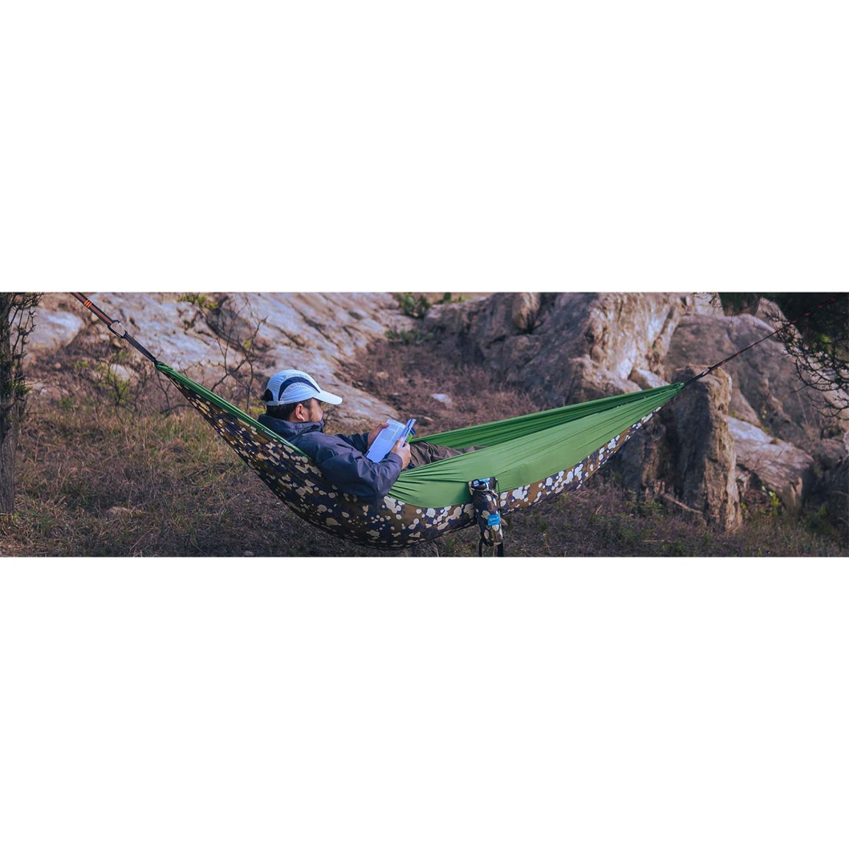 Olife Sunbreeze Single Hammock - Camouflage Green