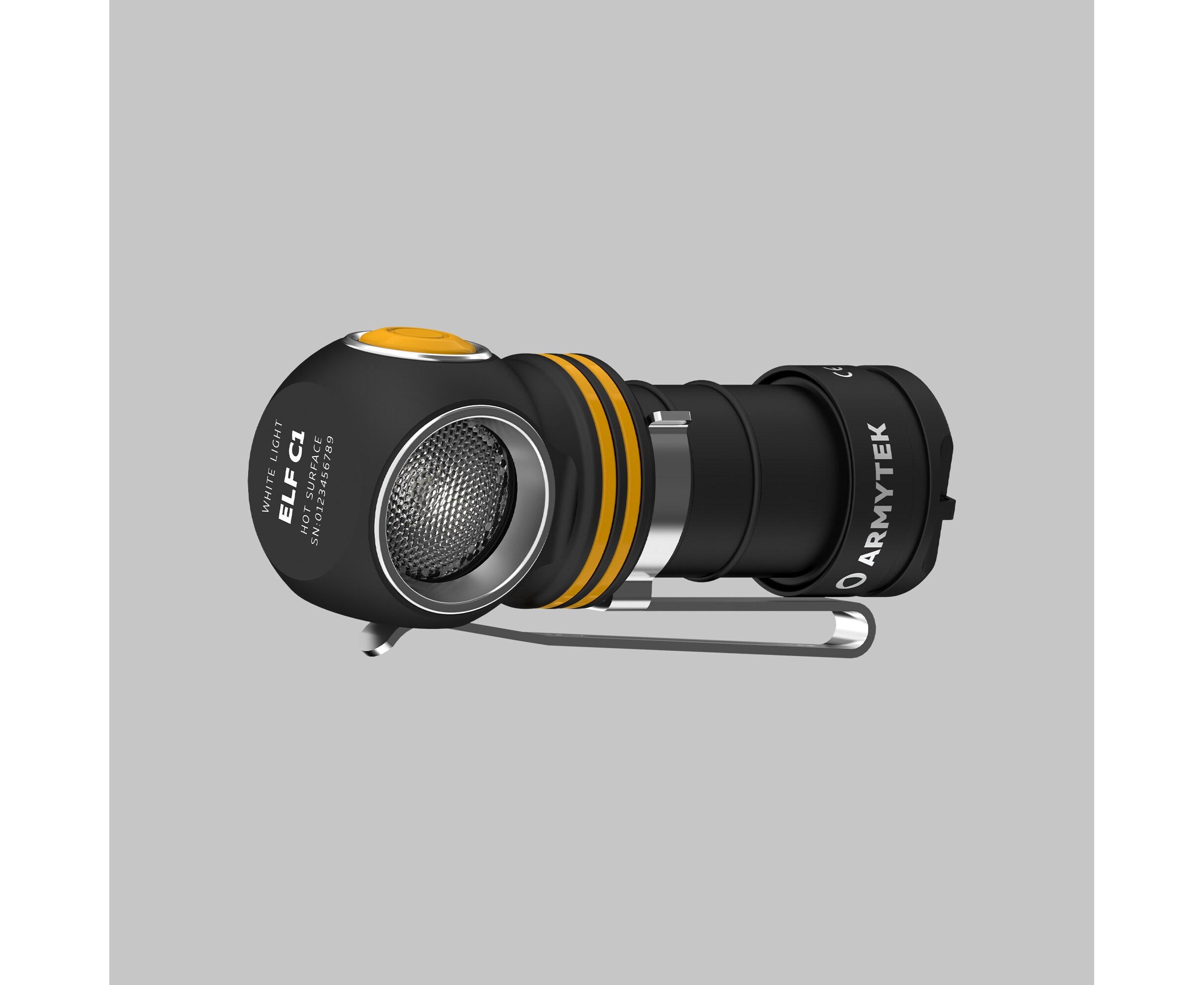 Armytek Elf C1 White USB-C angle and head torch - 1000 lumens