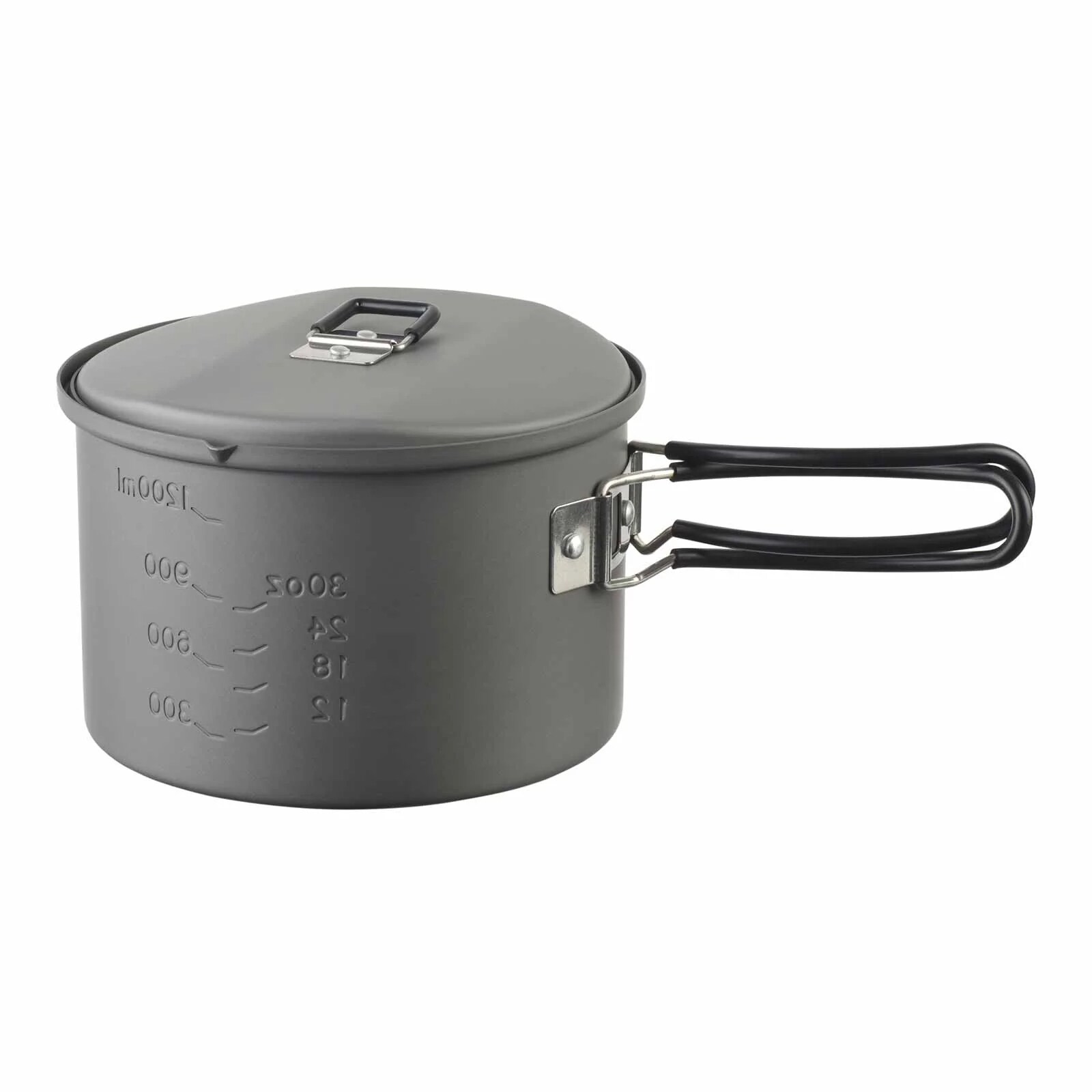 Esbit Round Aluminium Camping Pot with lid - 1600 ml