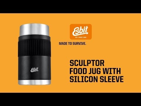 Esbit Sculptor Food Jug Lunch Thermos with sleeve 1 l - Stainless Steel