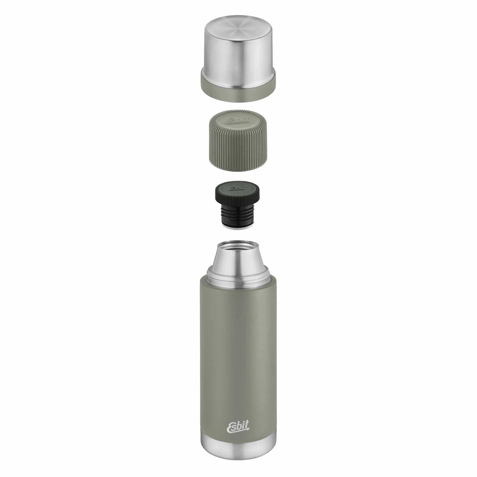 Esbit Sculptor Vacuum Flask 1 l - Stone Grey