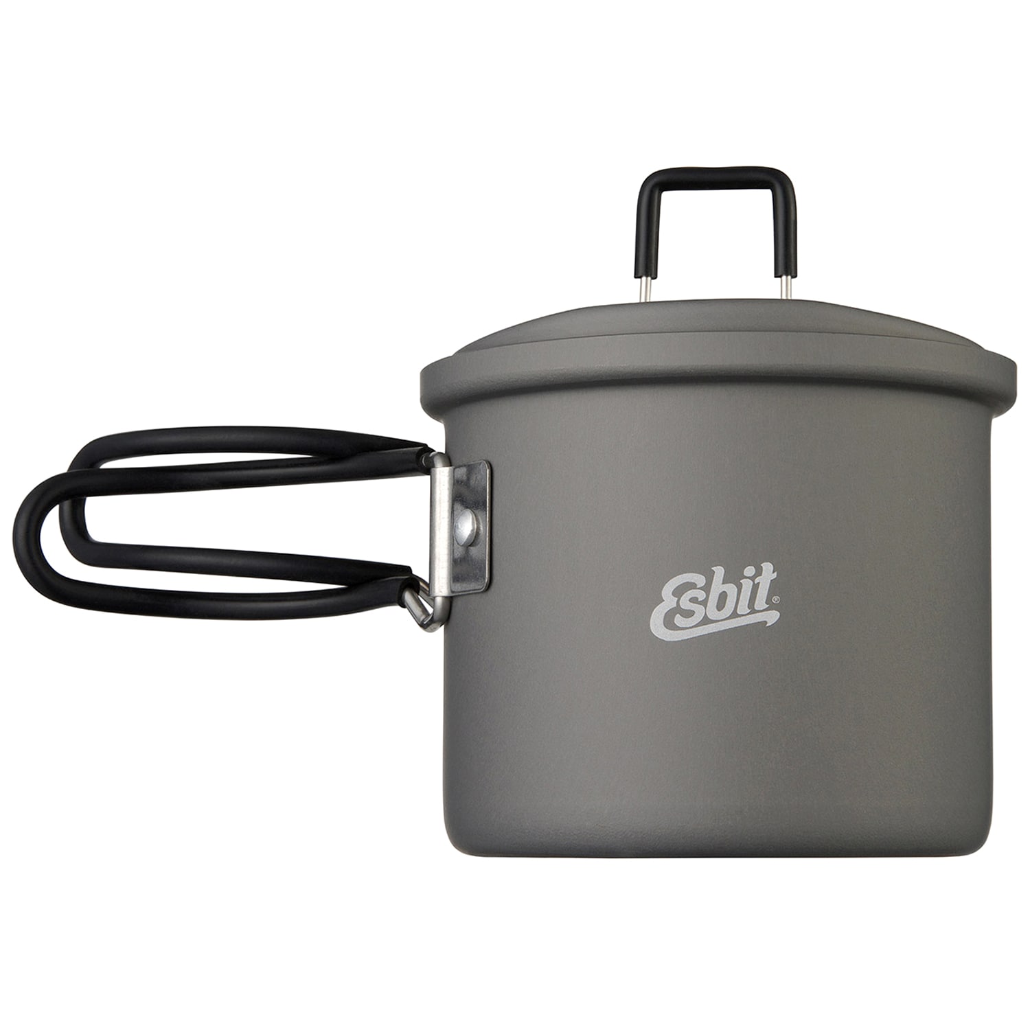 Esbit Round Camping Pot aluminium with lid - 625 ml