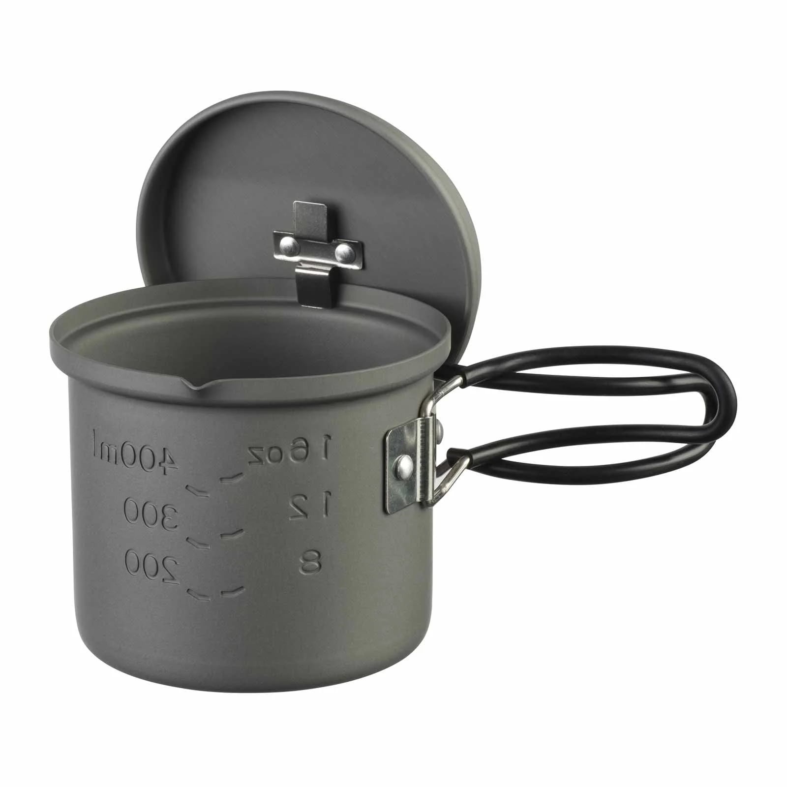 Esbit Round Camping Pot aluminium with lid - 625 ml