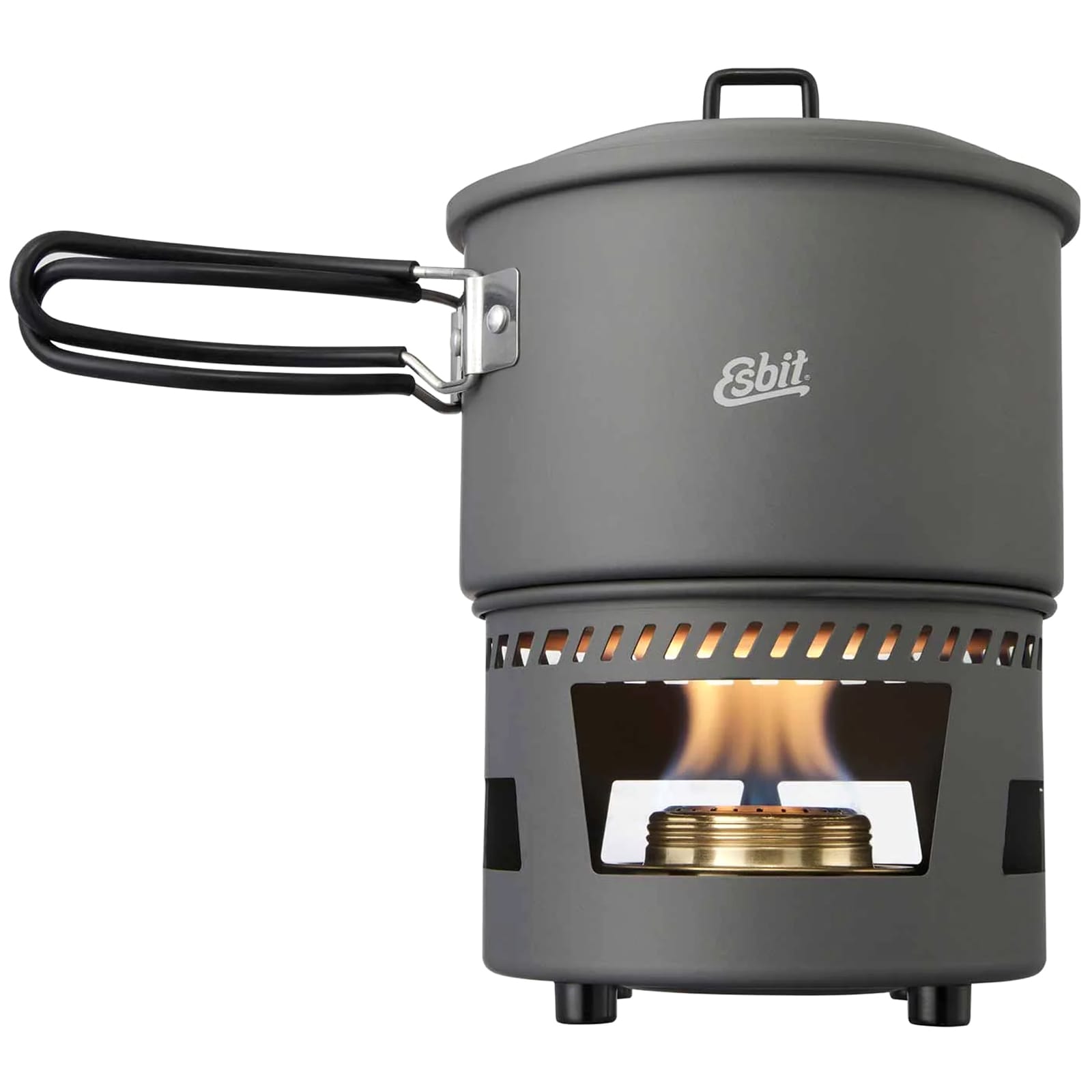 Esbit Alcohol Burner Cookset Aluminum Travel Stove with 1.5 l pot