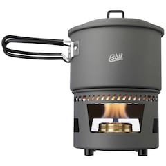 Esbit Alcohol Burner Cookset Aluminum Travel Stove with 1.5 l pot