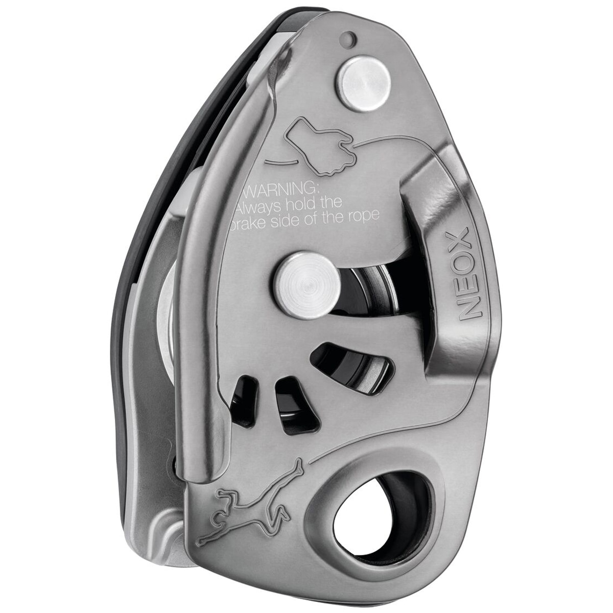 Petzl Neox Belay Device - Light Grey