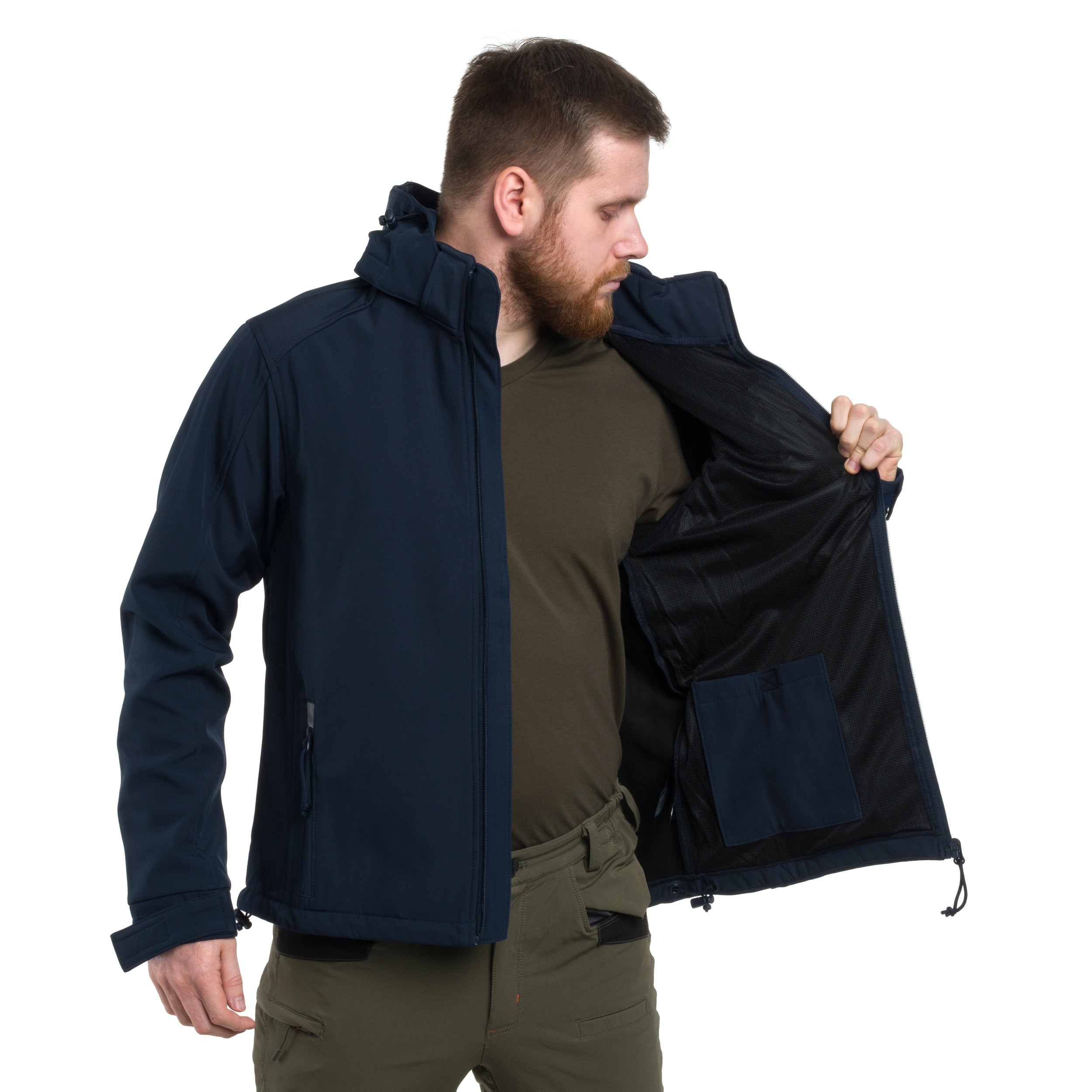 Brandit Softshell Hurricane Jacket - Navy