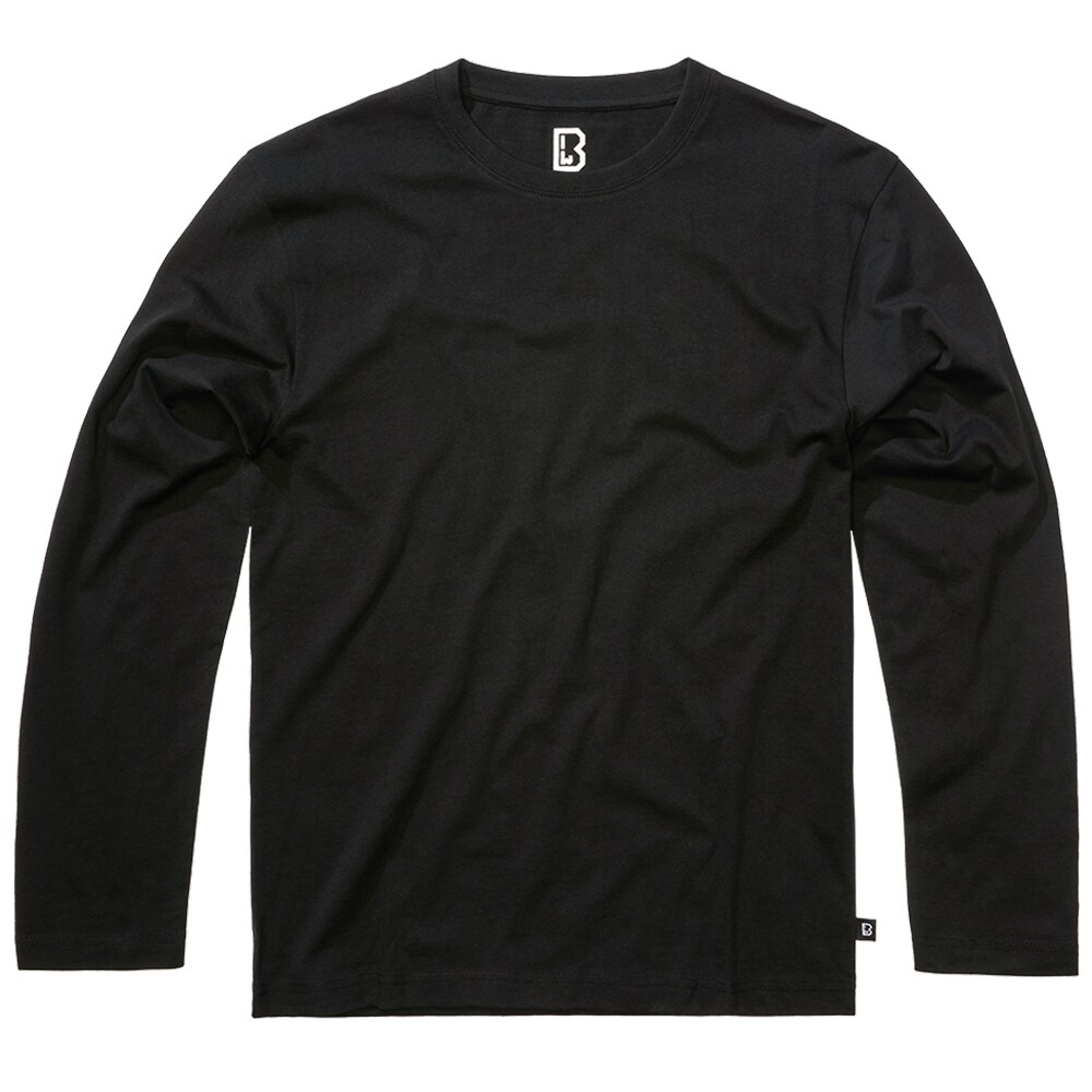 Brandit Premium Long Sleeve Shirt - Black