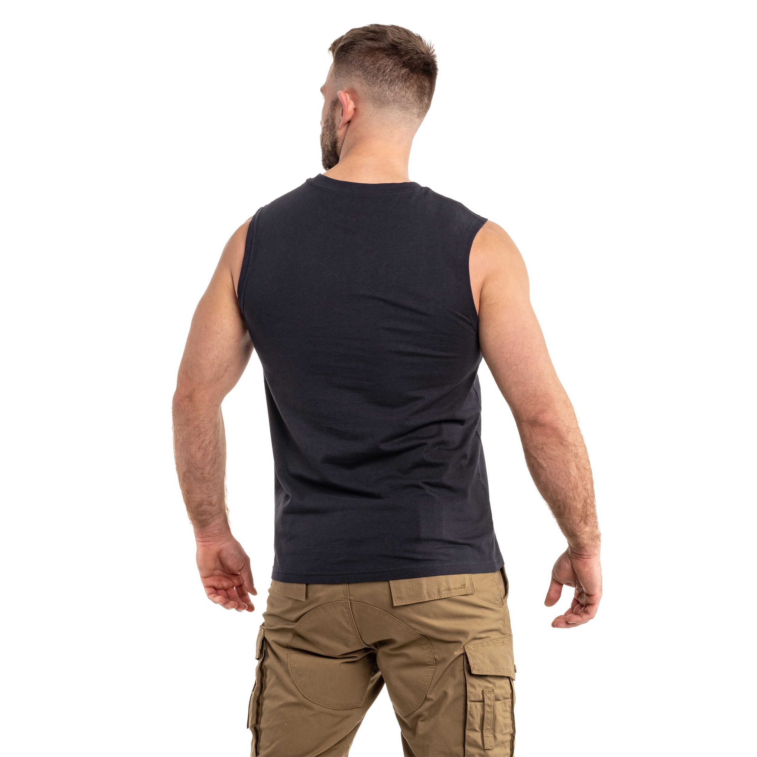 Brandit Sleeveless Tank Top - Navy