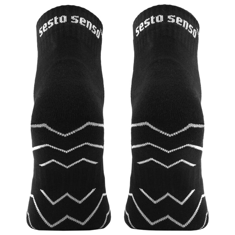 Sesto Senso Terry AMZ Sports Socks - Black