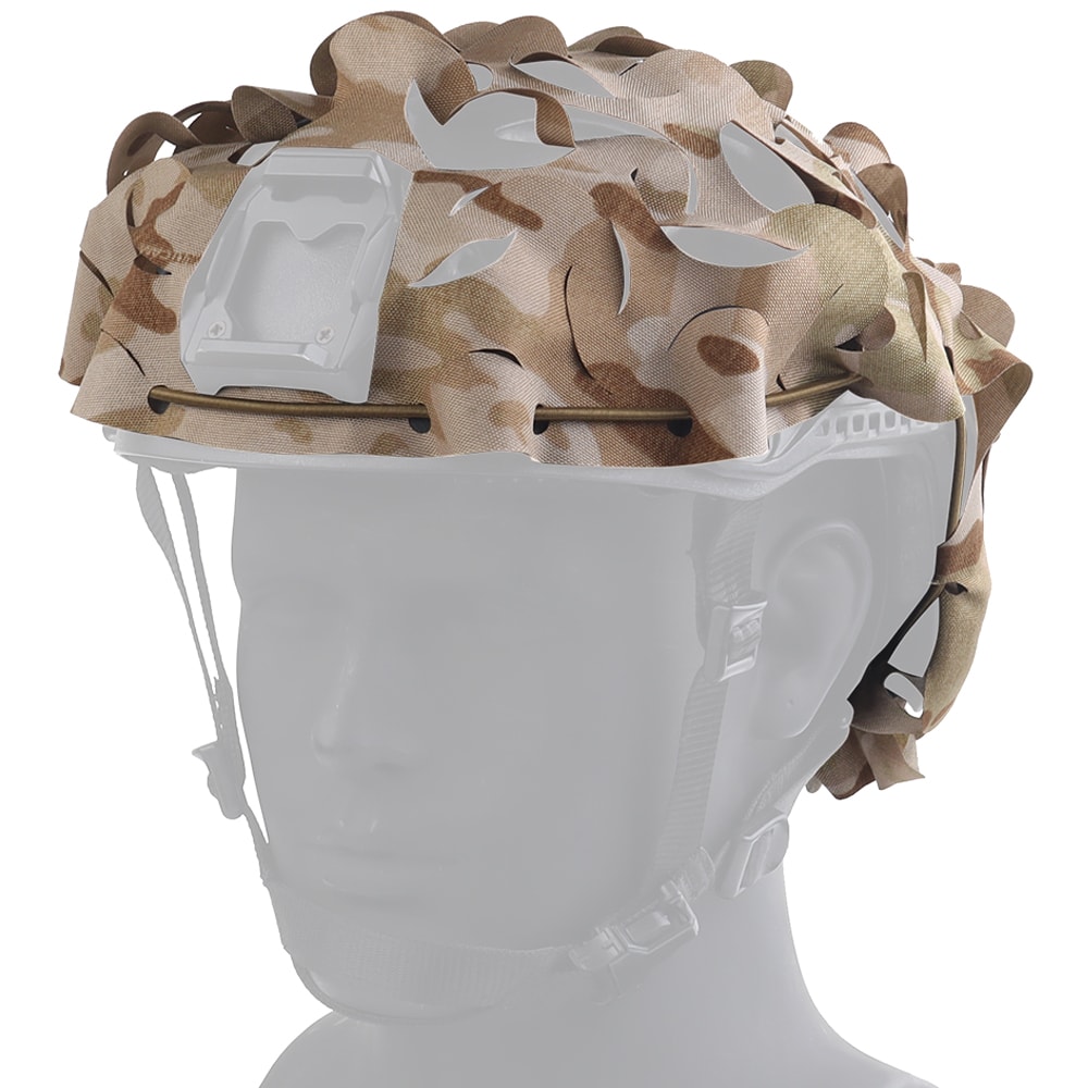 Wosport Laser Cut Cover Universal Helmet Masking - MultiCam Arid