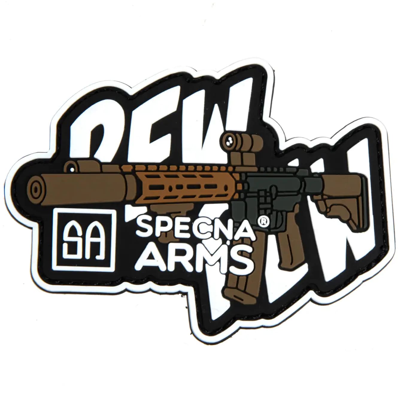 Specna Arms Pew Pew Patch - Black/White