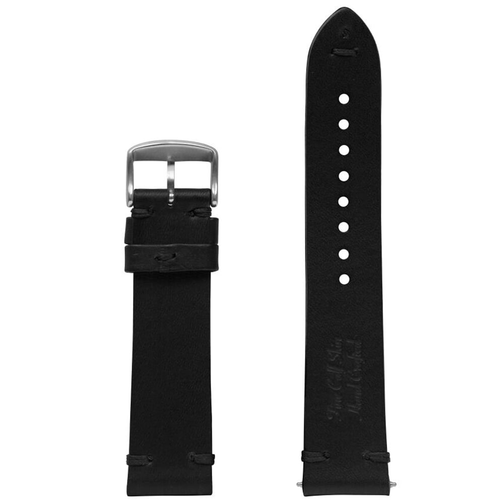 Iron Annie Leather Watch Strap - Black 22 mm