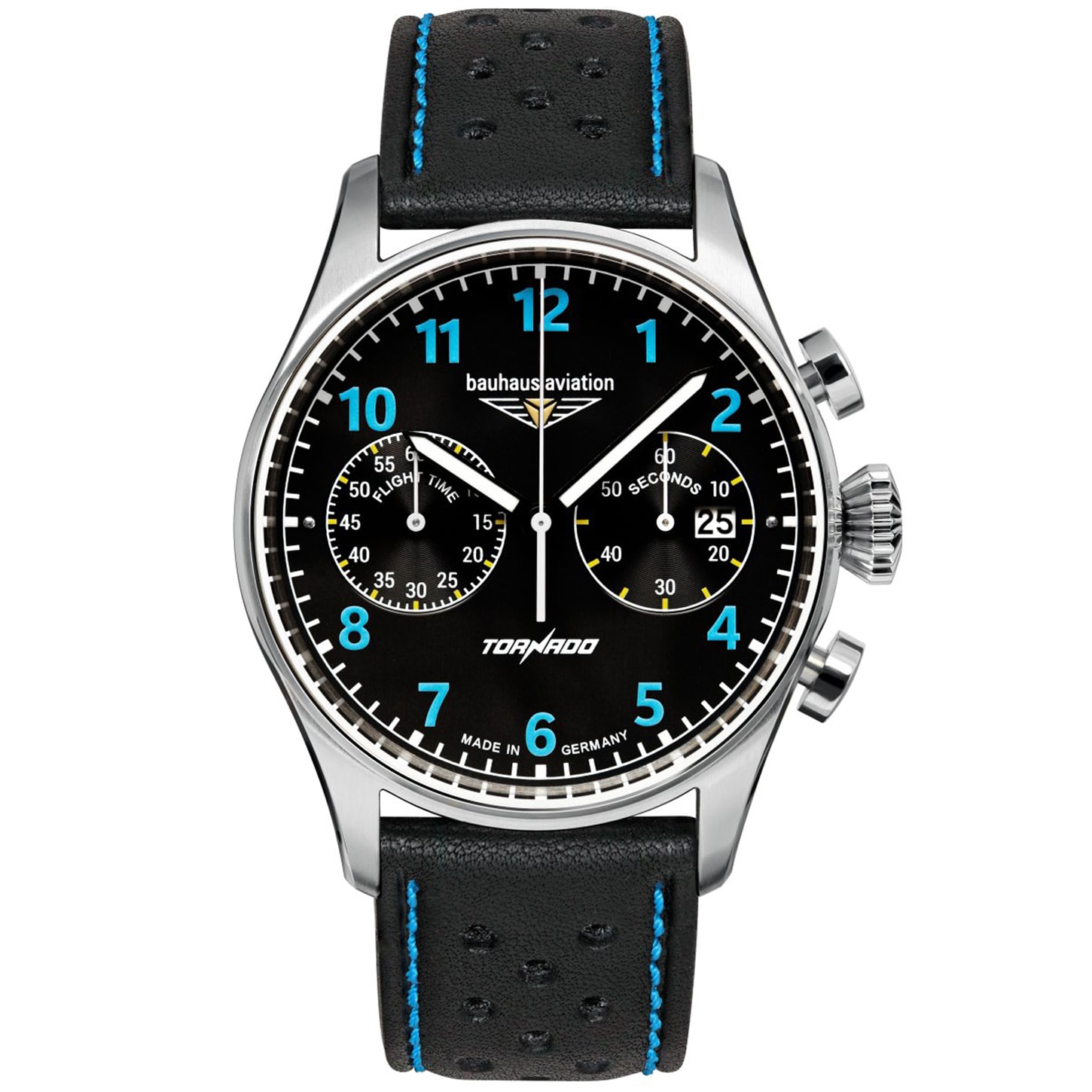 Bauhaus Aviation Tornado Quartz Watch 27703 - Black/Blue