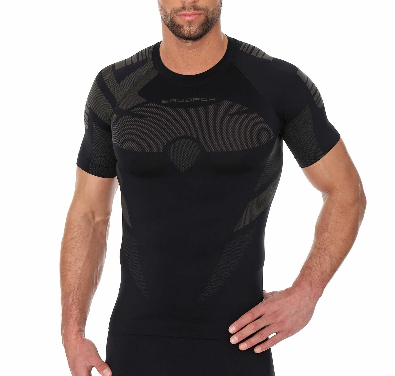 Brubeck Dry Thermal T-shirt - Black/Graphite