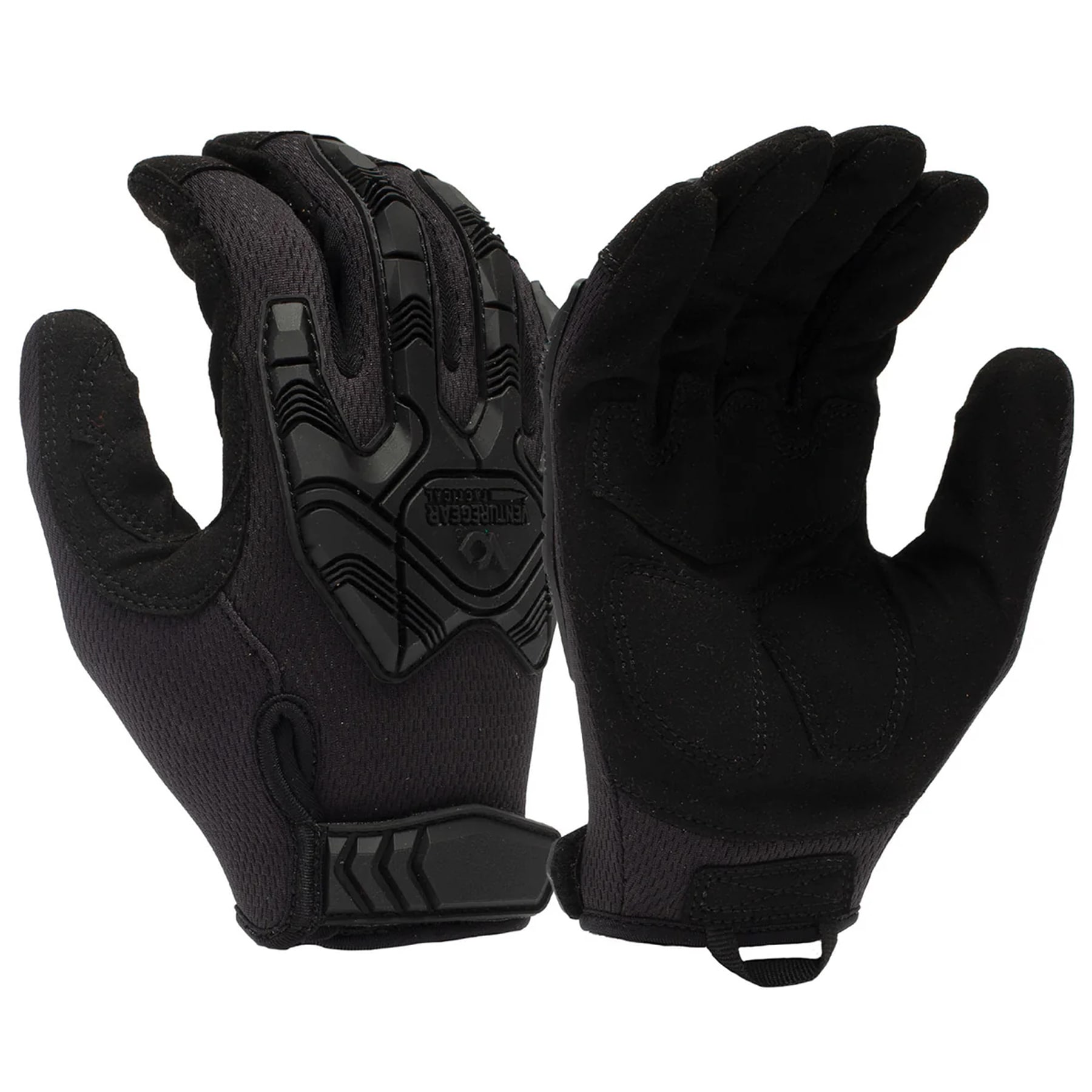 Pyramex Venture Gear Tactical Heavy-Duty Impact Operator Gloves - Black