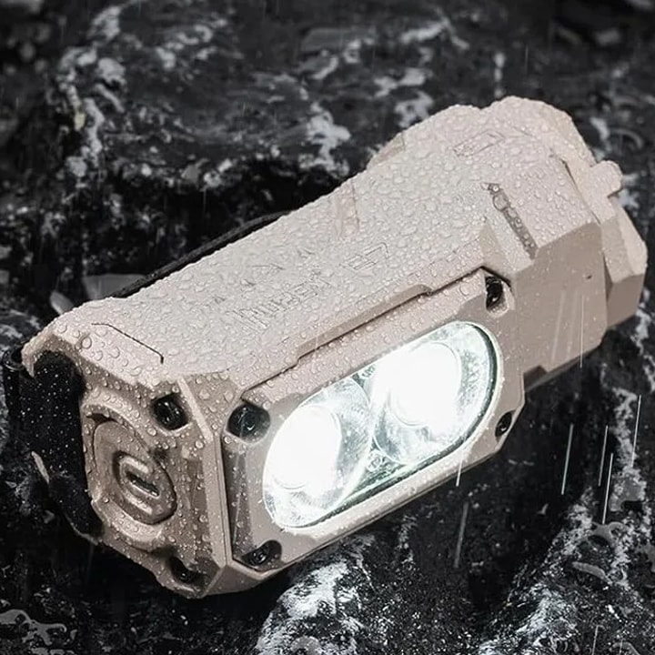 Wuben E7 Khaki Flashlight - 1800 lumens