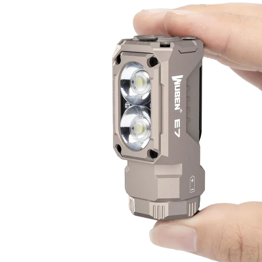 Wuben E7 Khaki Flashlight - 1800 lumens