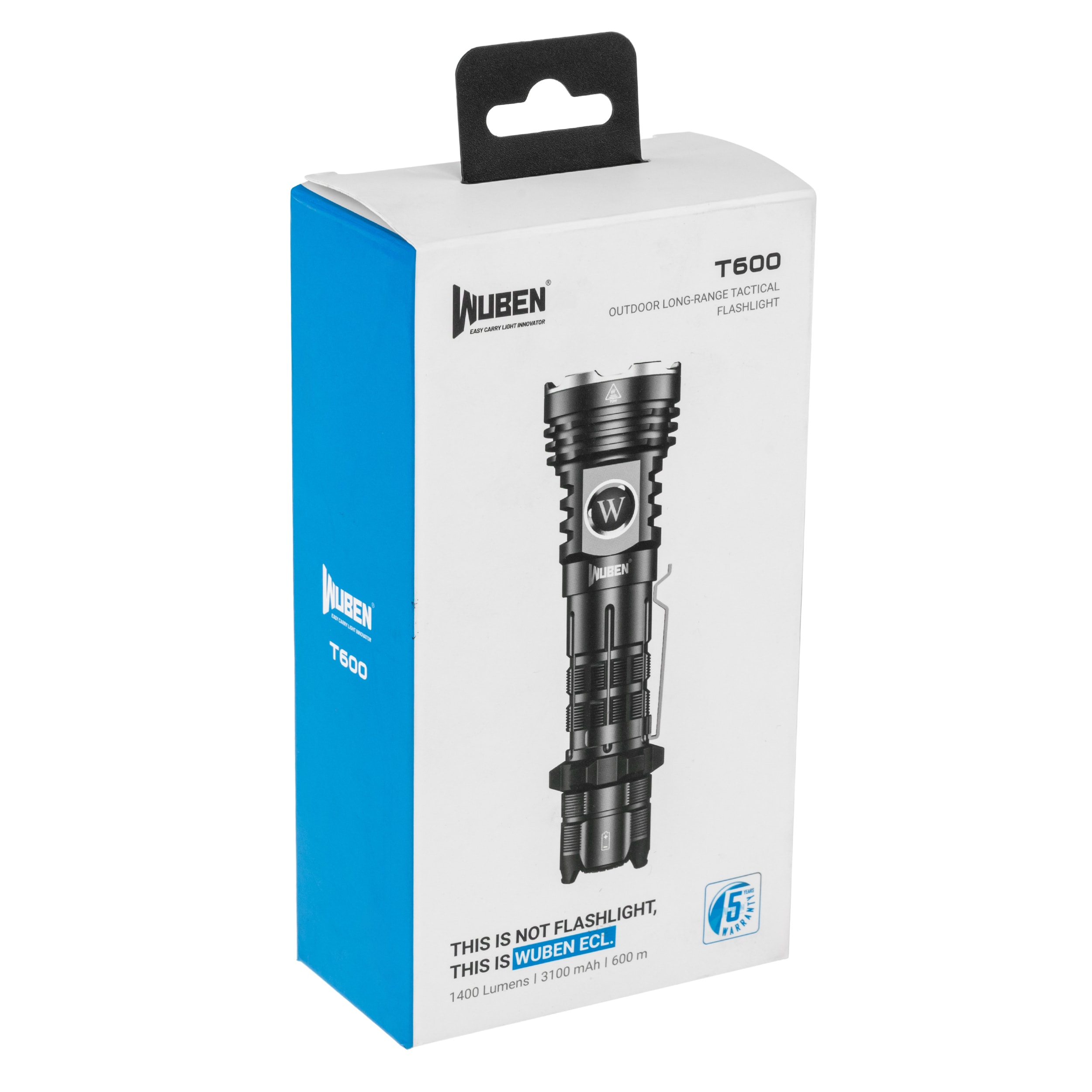 Wuben T600 Green Flashlight - 1400 lumens