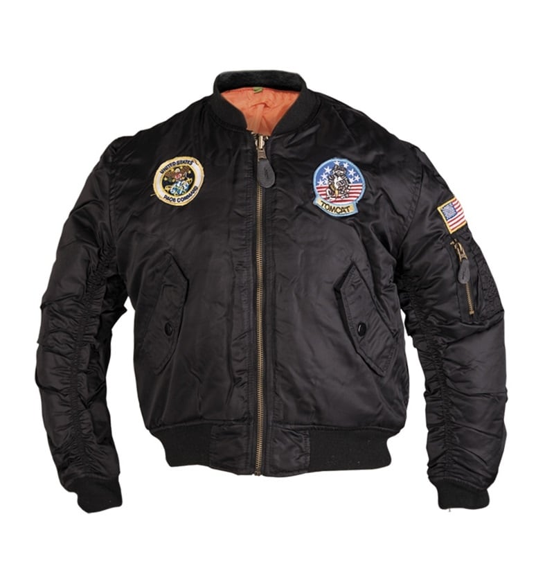 Mil-Tec Children's MA1 Flight Jacket - Black