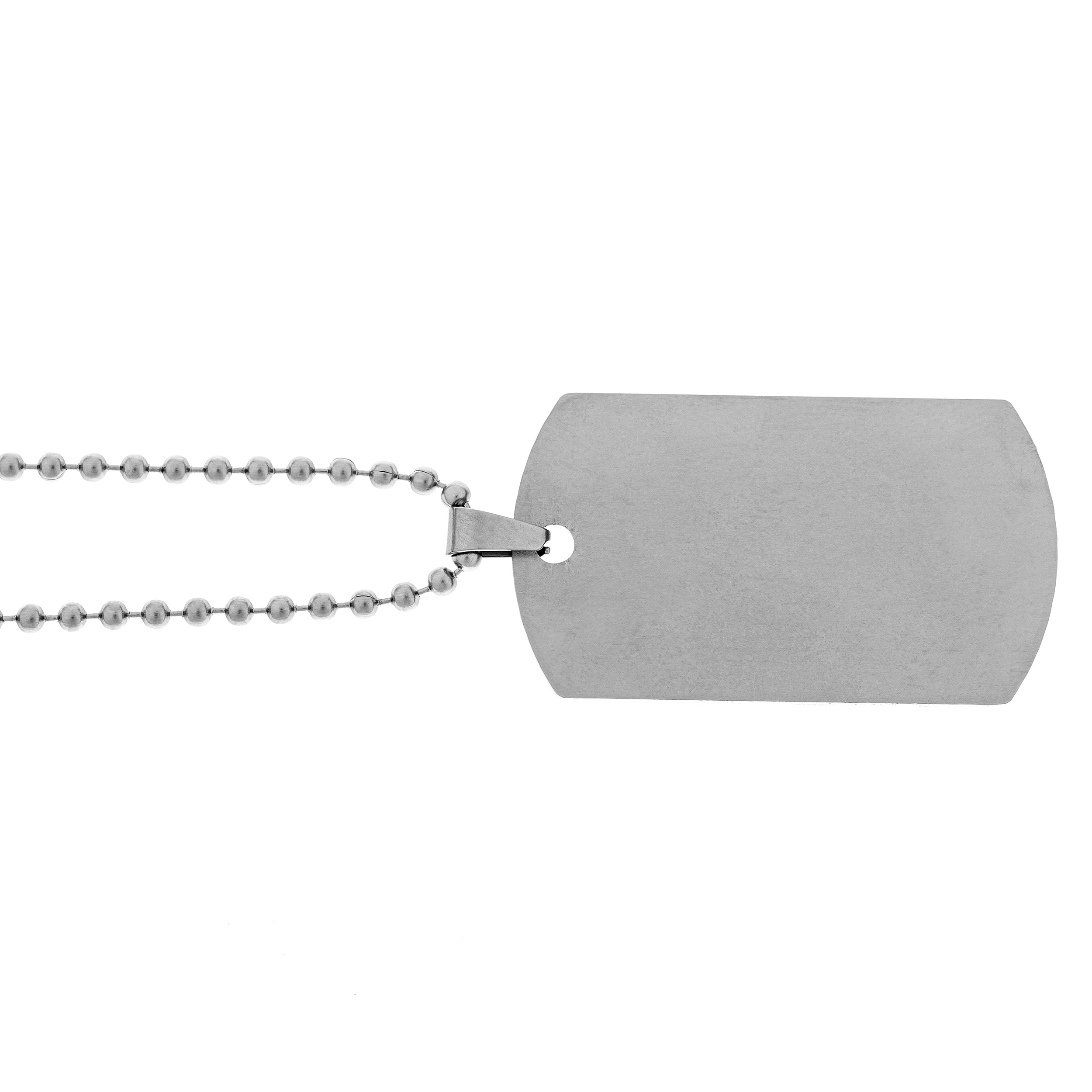 Piran stainless steel dog tag - Raw